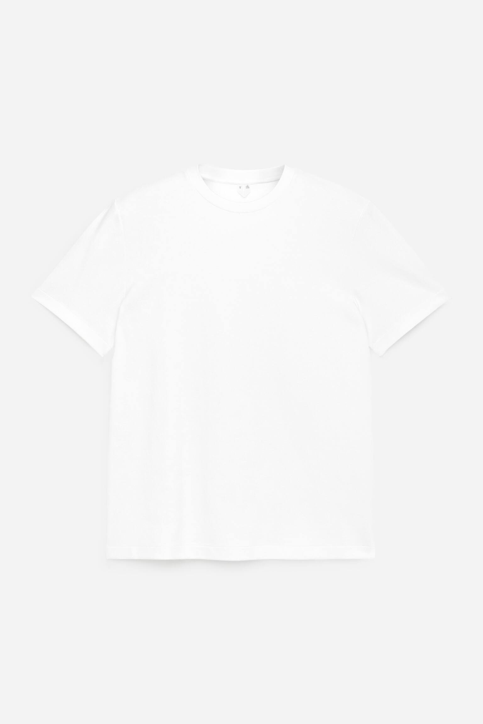 Regular interlock T-shirt - Vit/Svart - 2