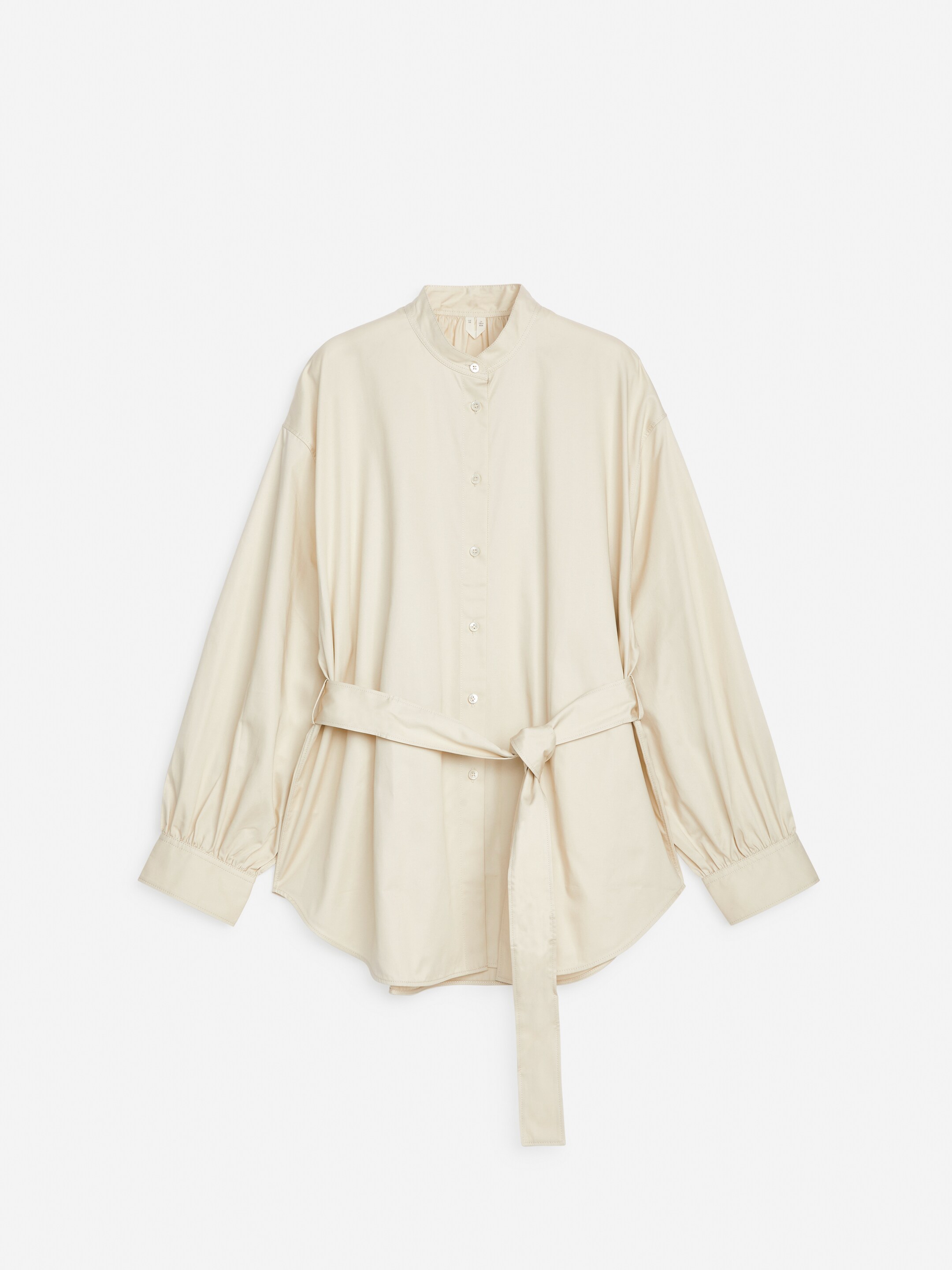 View larger image: Tie-Waist Blouse - Off White - Ladies | H&M GB 1