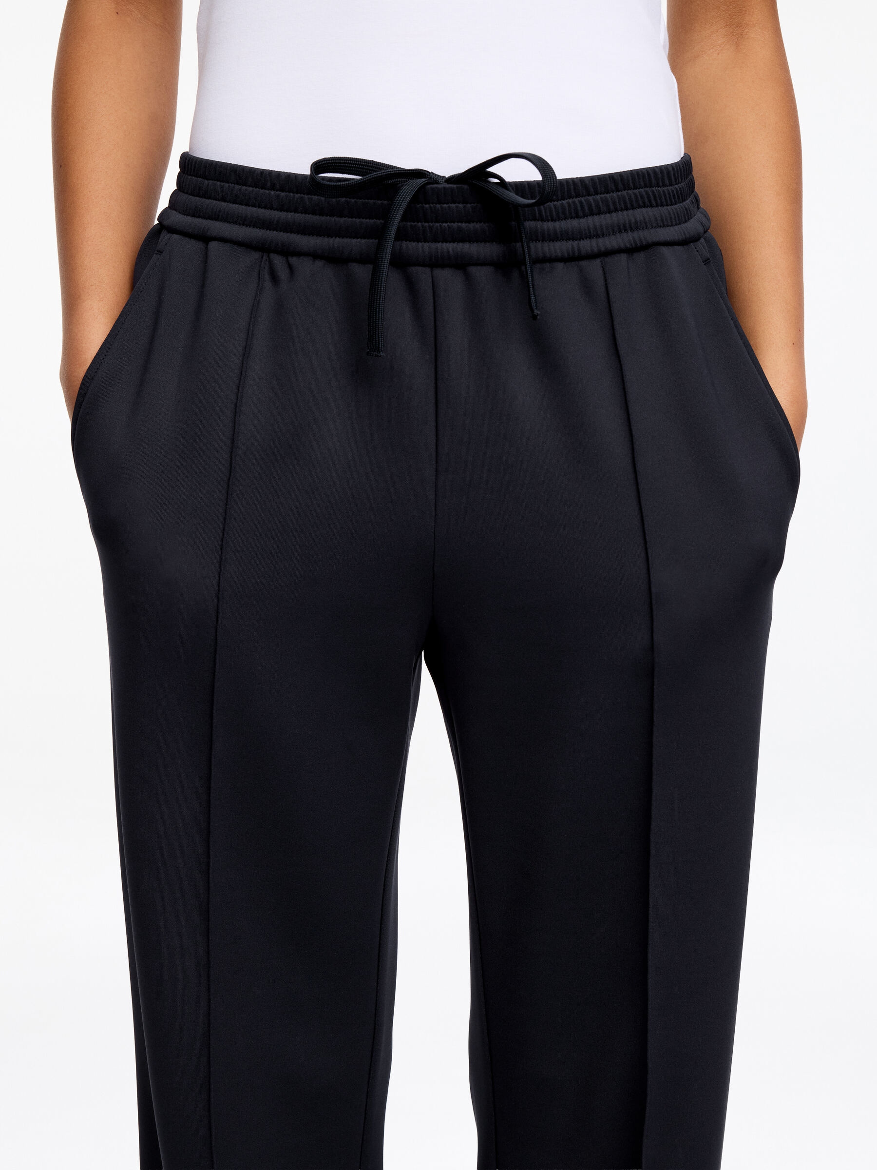 Pintuck Tracksuit Bottoms - Dark Blue - Regular fit - Women - StillMedia/Lookbook - 4