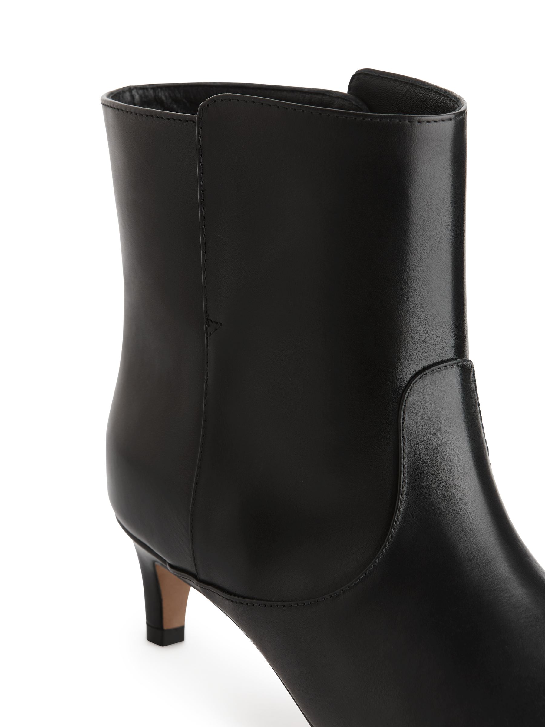 Pointed KittenHeel Booties - Black - Women - StillMedia/DescriptiveDetail - 1