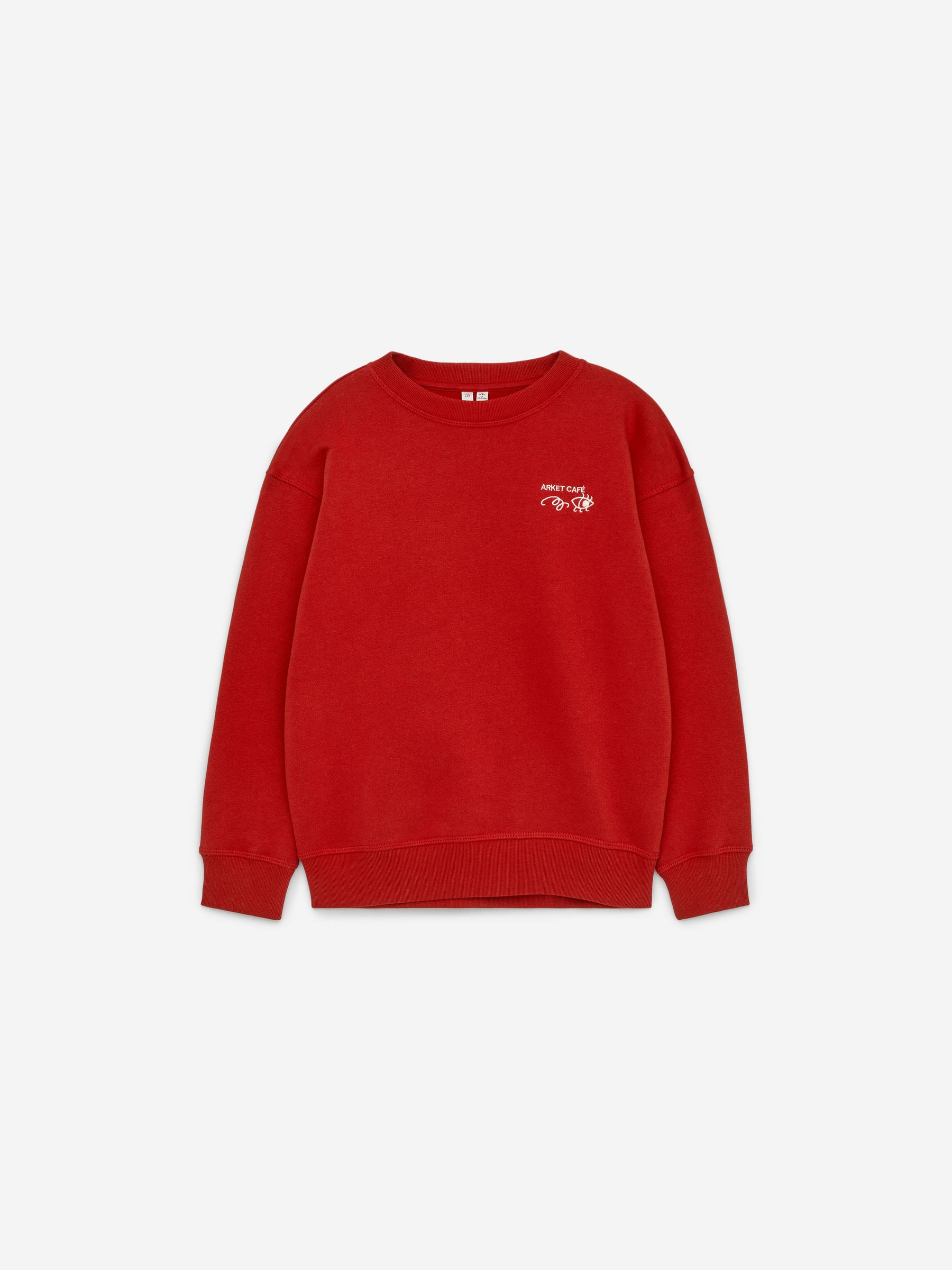 ARKET CAFÉ Sweatshirt mit Stickerei - Rot - Regular Fit - Café - StillMedia/DescriptiveStillLife - 2