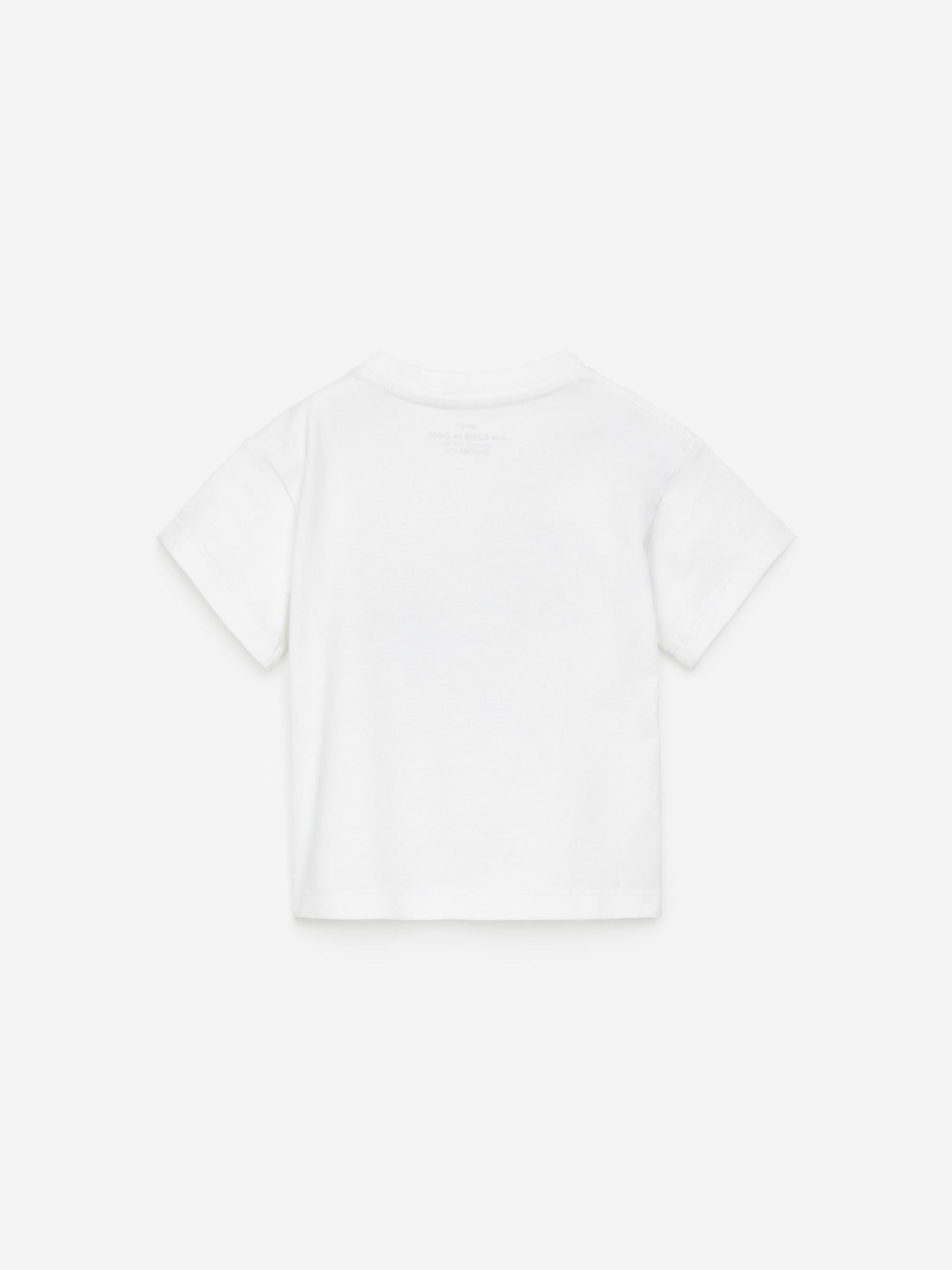 Kurzärmeliges T-Shirt - Weiß/Grün - Regular Fit - Kinder - StillMedia/DescriptiveStillLife - 1