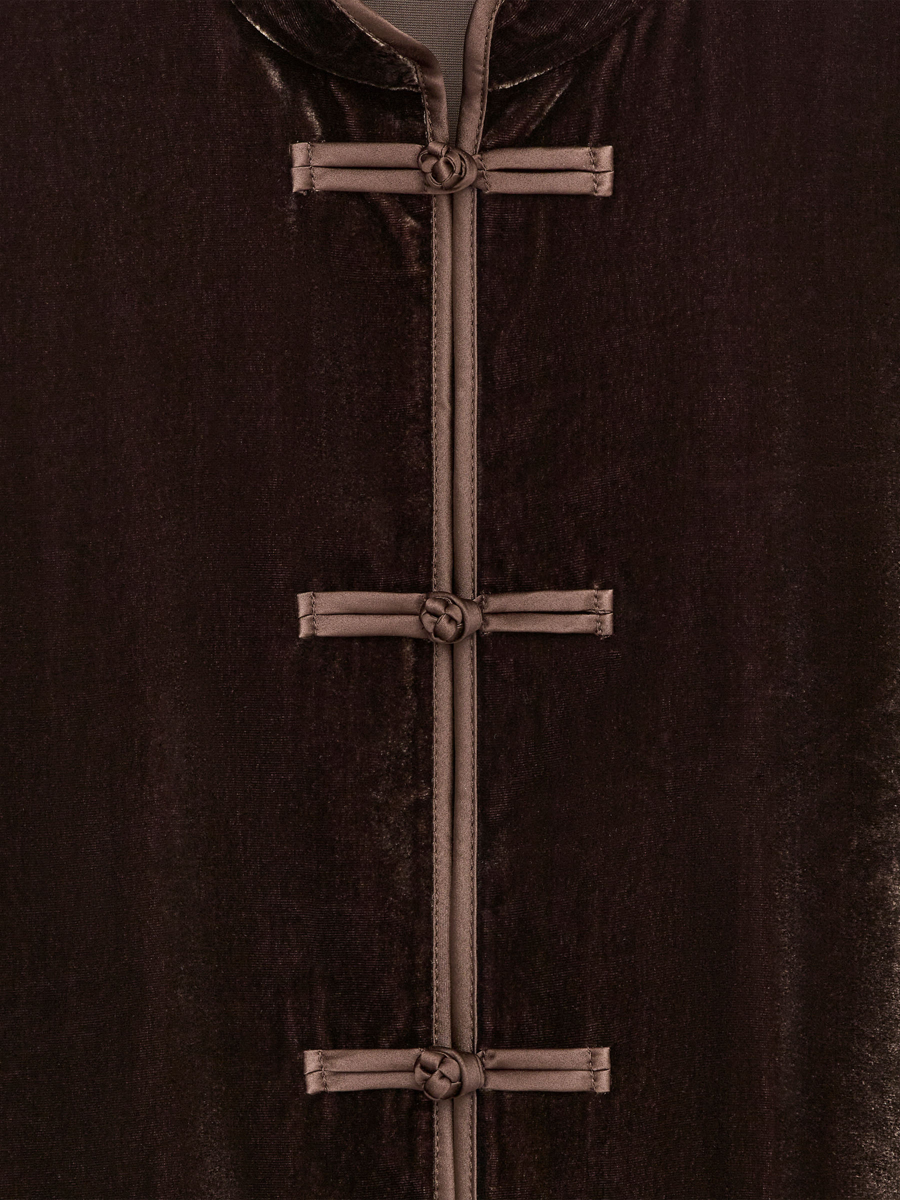 Samt-Overshirt aus Viskose und Seide - Braun - Regular Fit - Damen - StillMedia/DescriptiveDetail - 2