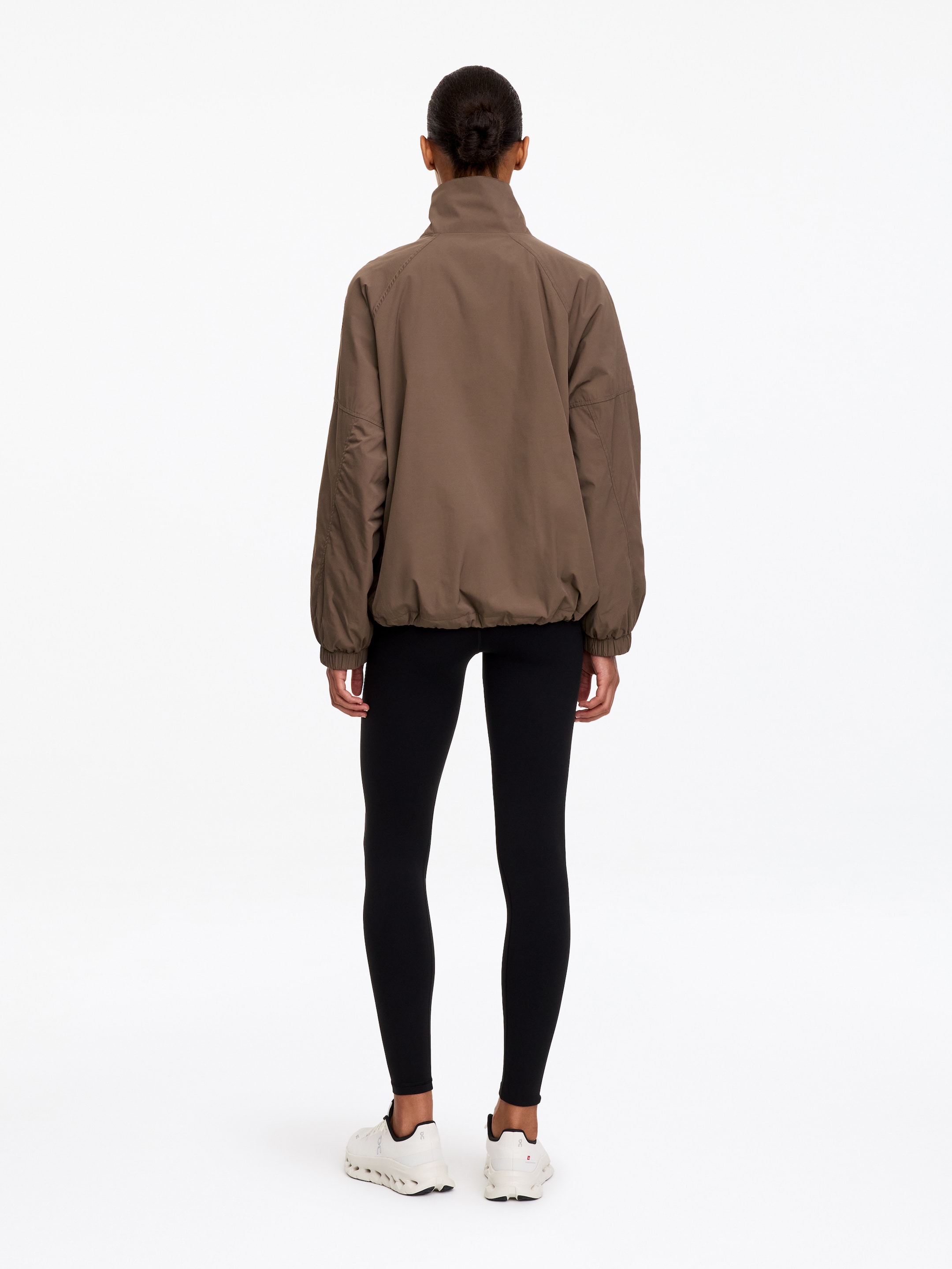 Padded Windbreaker Jacket - Taupe - Regular fit - women - StillMedia/Lookbook - 3