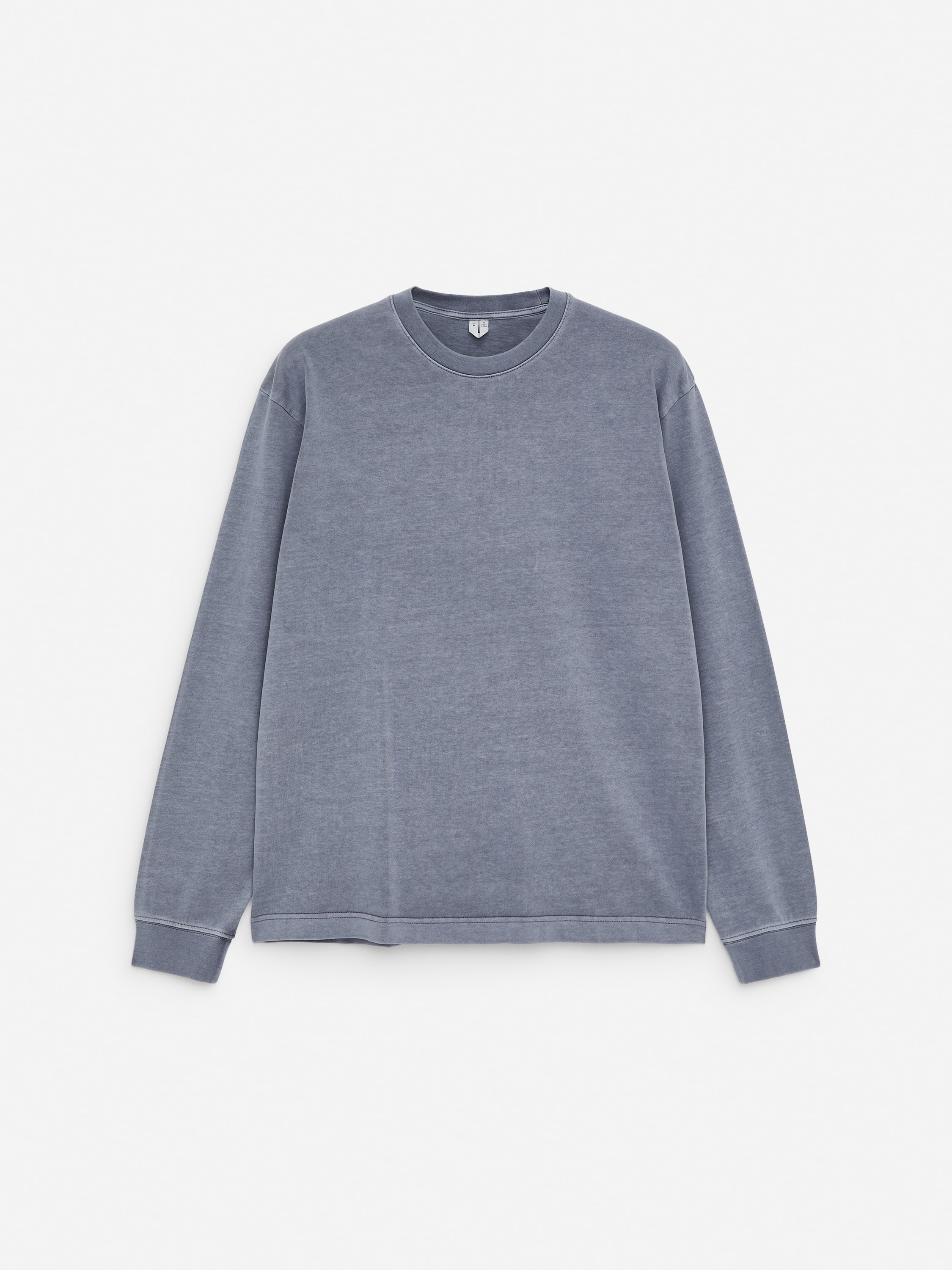 Langarmshirt - Ausgebleichtes Blau/Ausgebleichtes Schwarz/Ausgebleichtes Beige