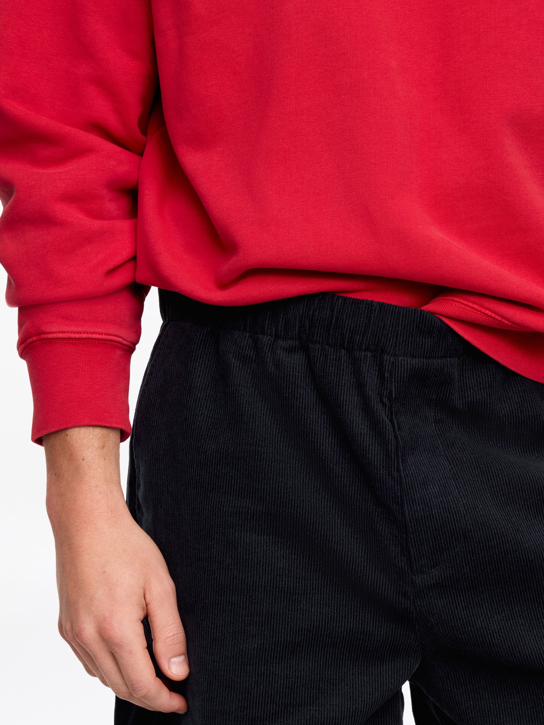 Short en velours côtelé - Bleu foncé - Relaxed fit - Homme - StillMedia/Lookbook - 3