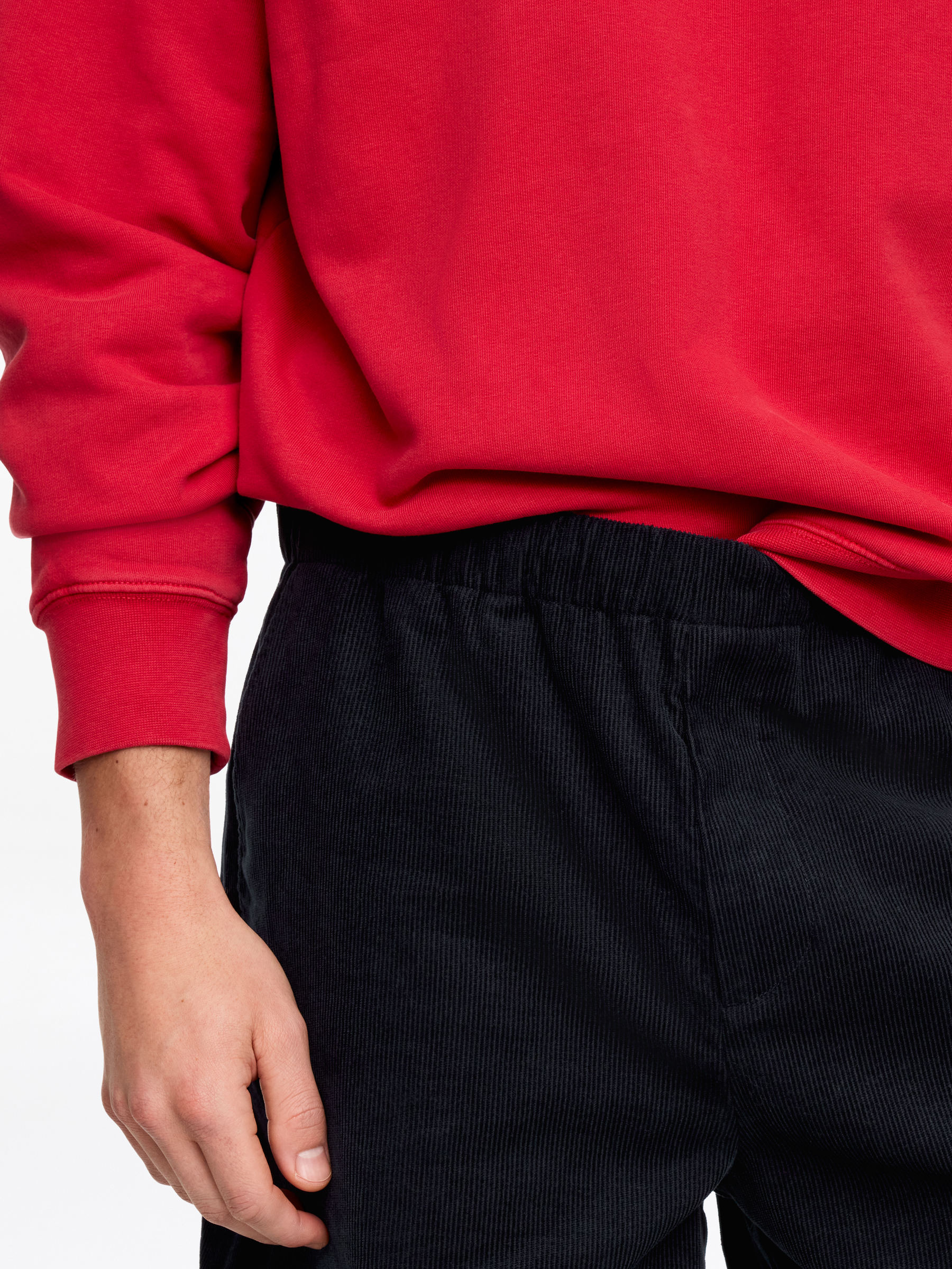 Corduroy Shorts - Dark Blue - Relaxed fit - Men - StillMedia/Lookbook - 3