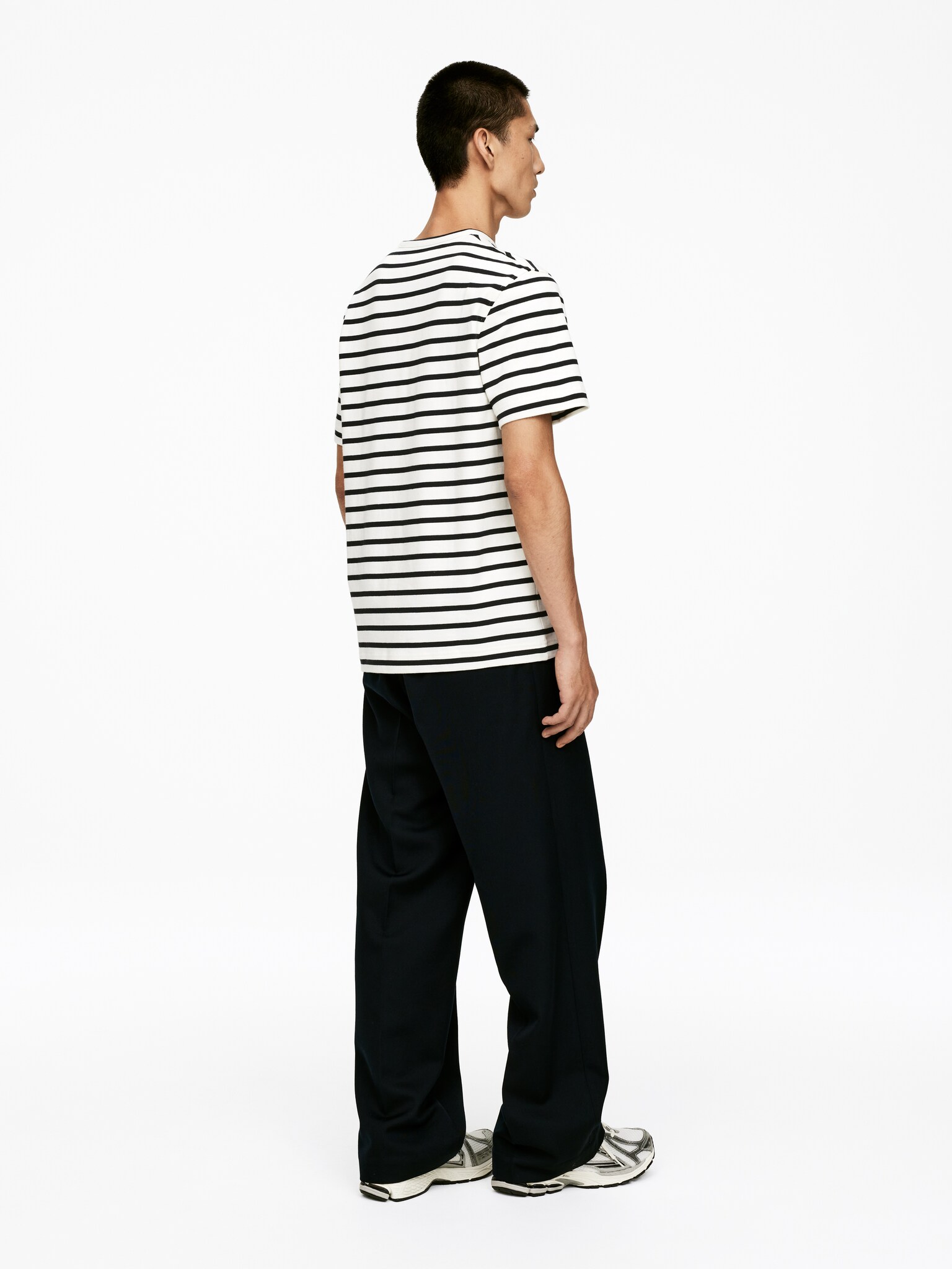 T-shirt en coton - Blanc cassé/Bleu - 4
