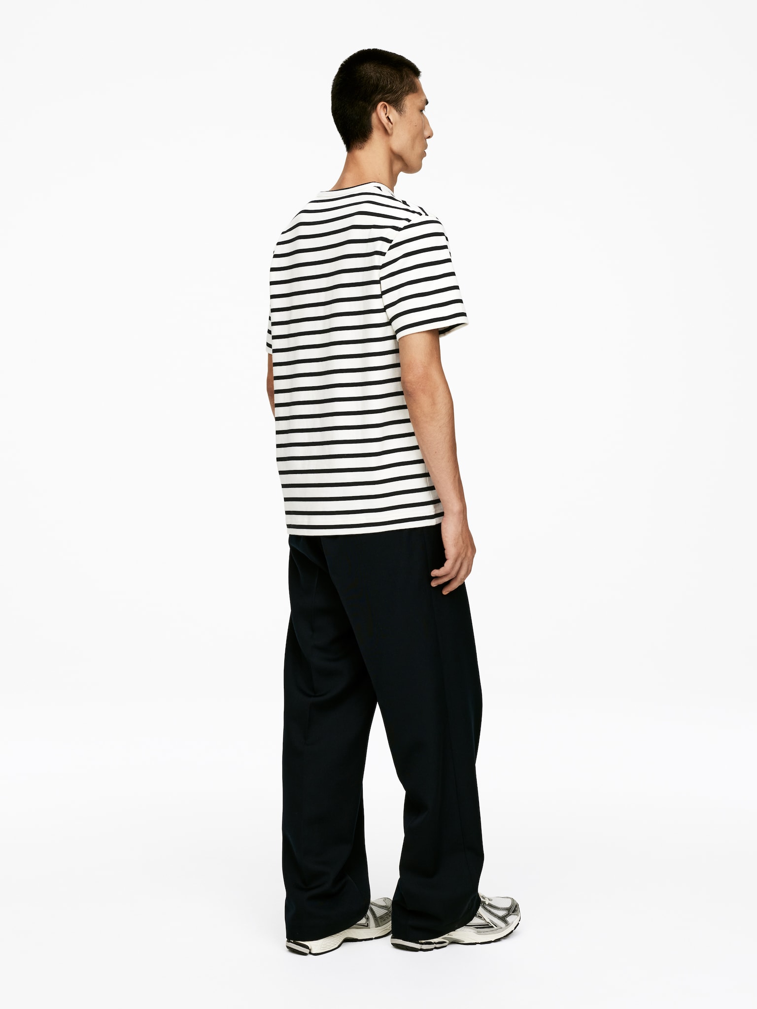 T-shirt en coton - Blanc cassé/Bleu - 4