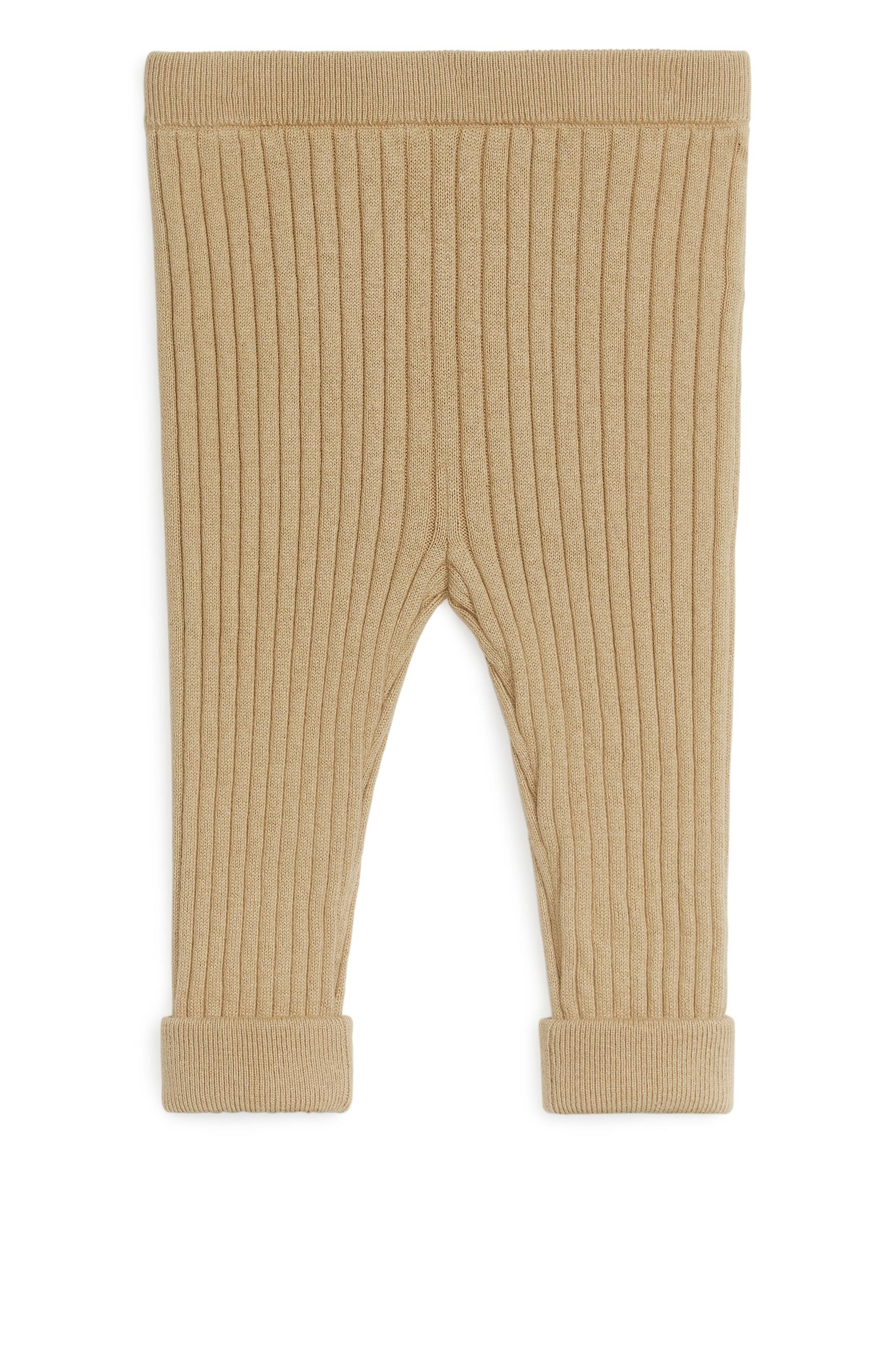 Größeres Bild ansehen: Leggings aus Baumwolle und Wolle - Beige - Kids | H&M DE 1