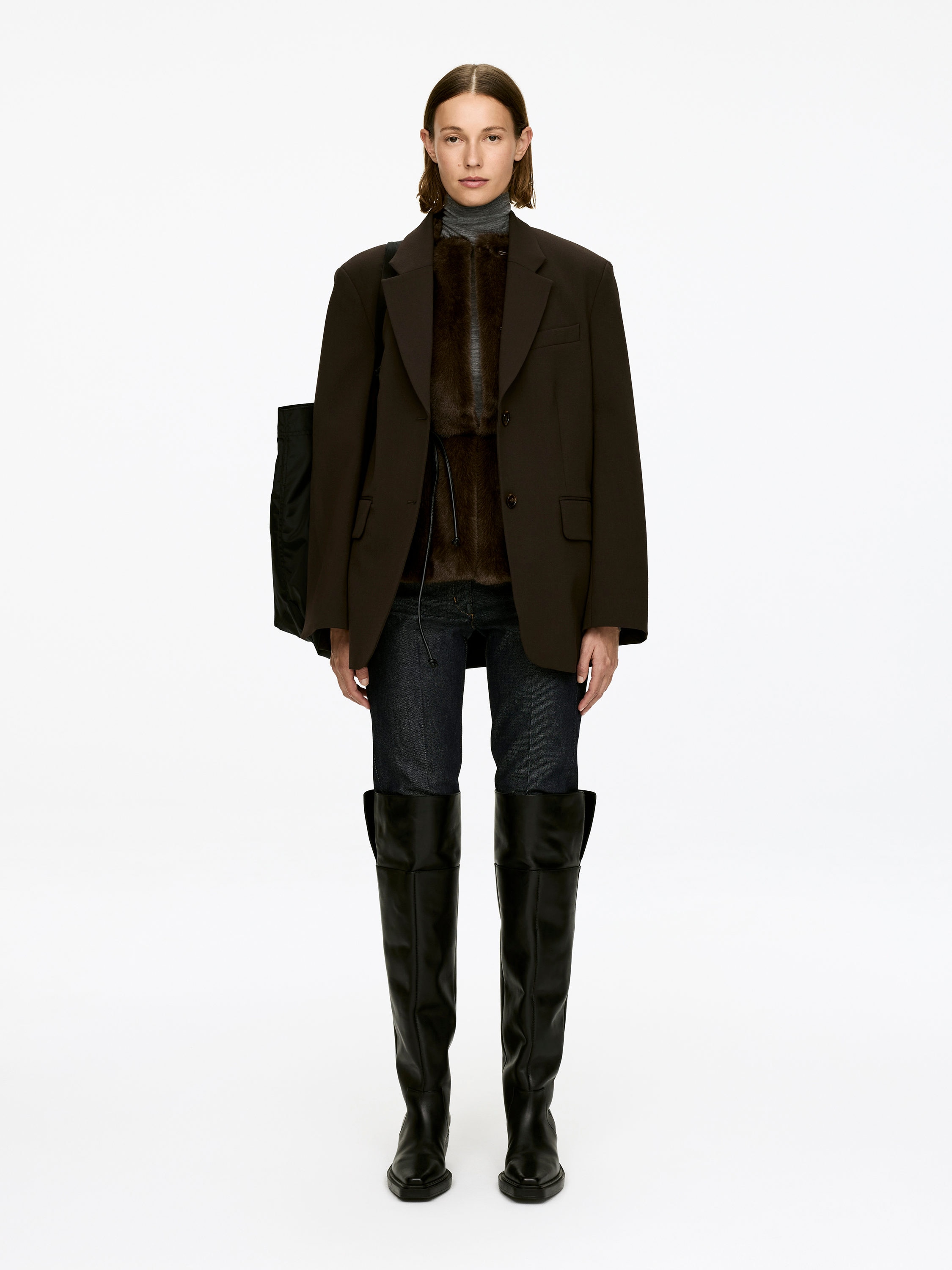 Over-The-Knee Leather Boots - Black - Women - StillMedia/Lookbook - 1