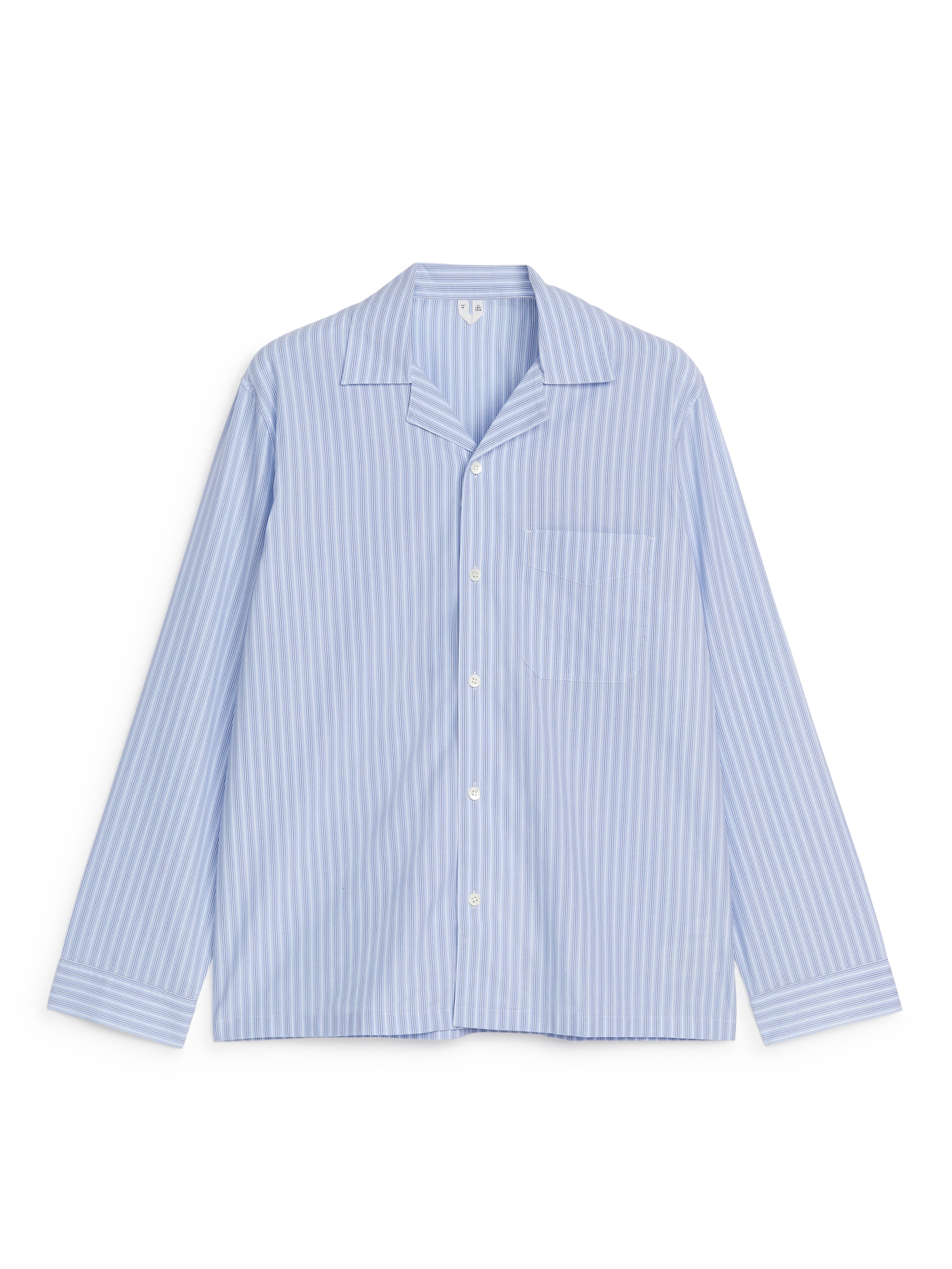 View larger image: Cotton Pyjama Shirt - Light Blue/Striped - Men | H&M GB 1