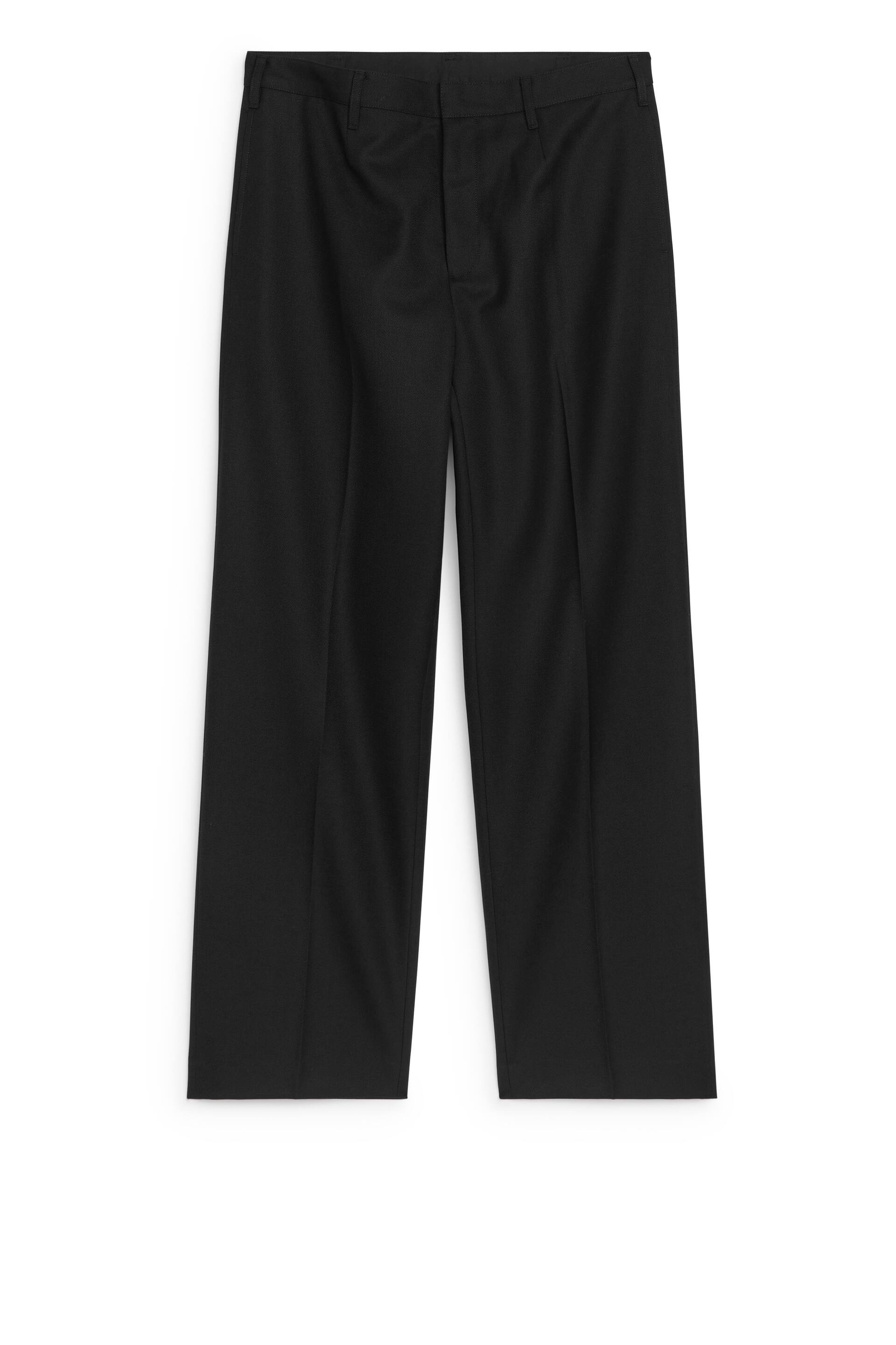 Zobacz większy obraz: Szerokie wełniane spodnie - Czarny - ON | H&M PL 1