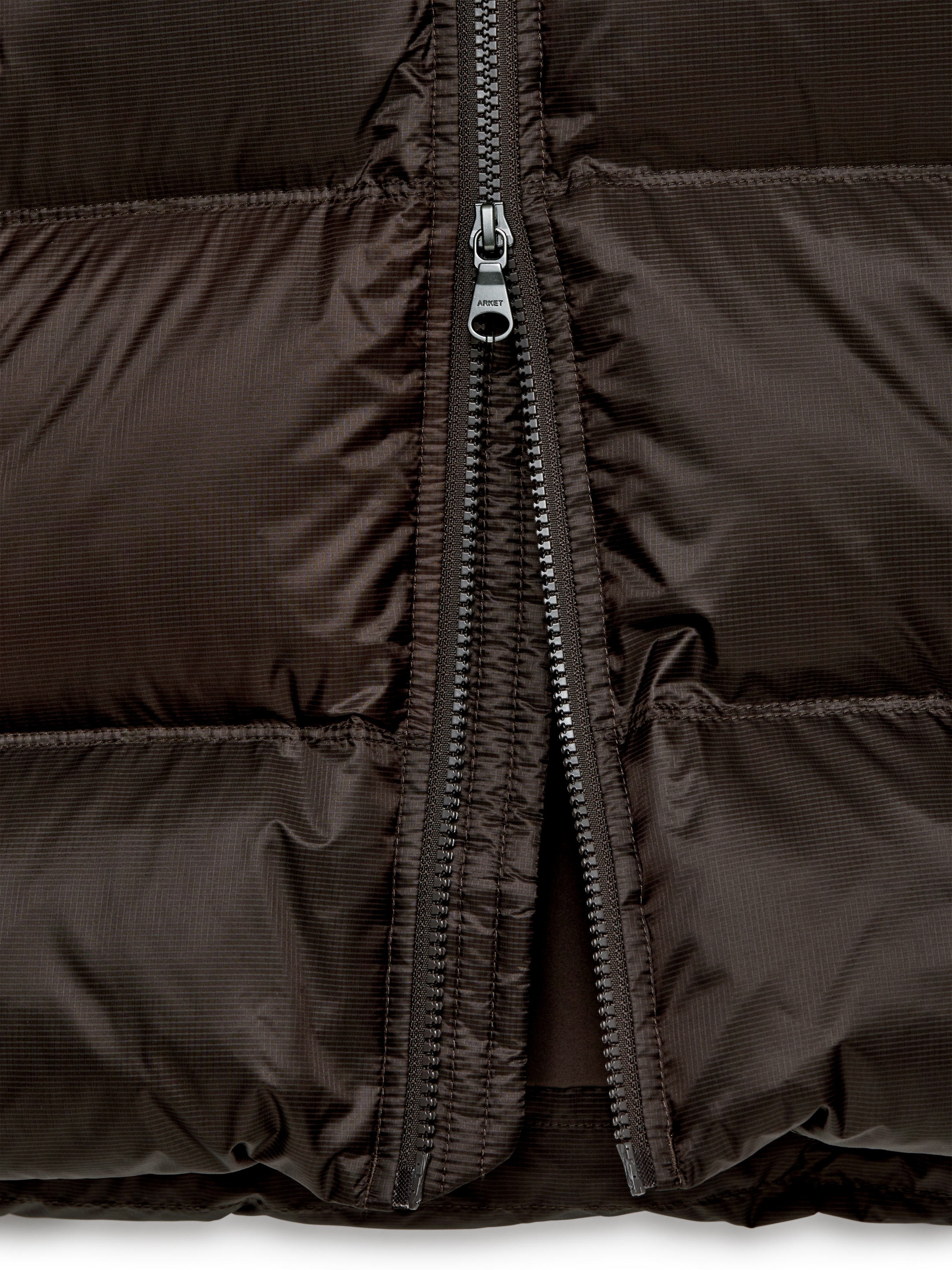 Upcycled Down Sporty Jacket - Dark Mole - Regular fit - Men - StillMedia/DescriptiveDetail - 1