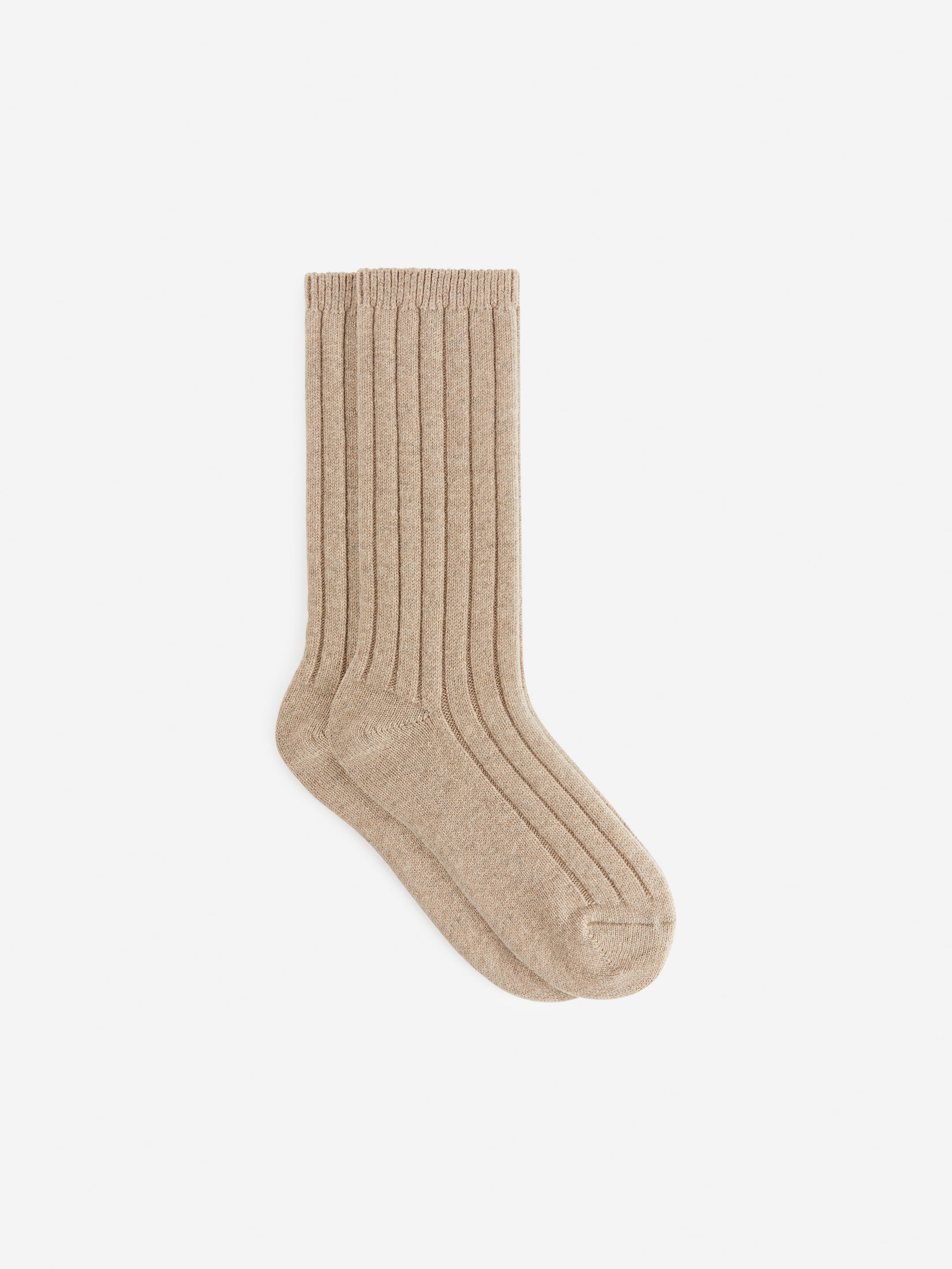 Cashmere-Wool Blend Socks - Beige - Women - StillMedia/DescriptiveStillLife - 5