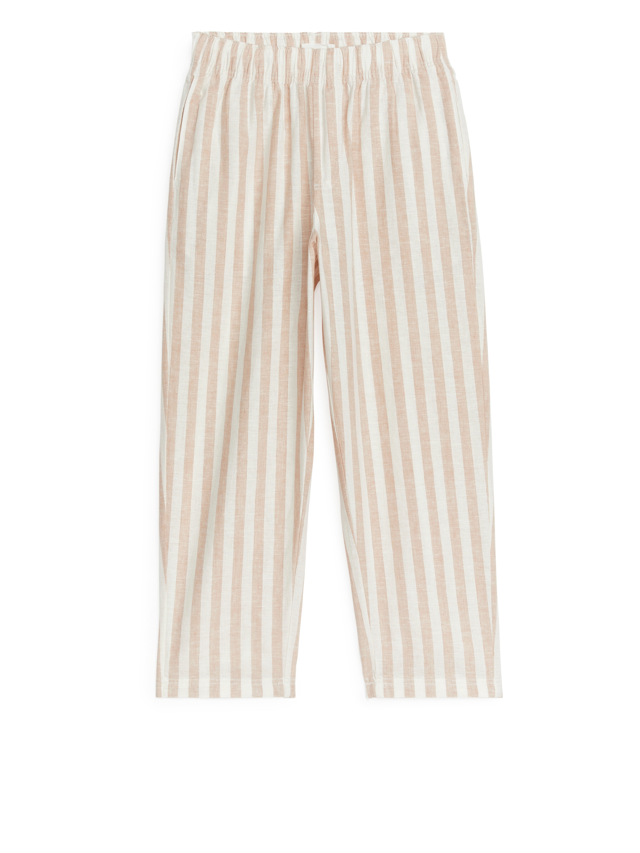 Ingrandisci l'immagine: Relaxed Linen Trousers - Beige/Off White - BAMBINO | H&M CH 1