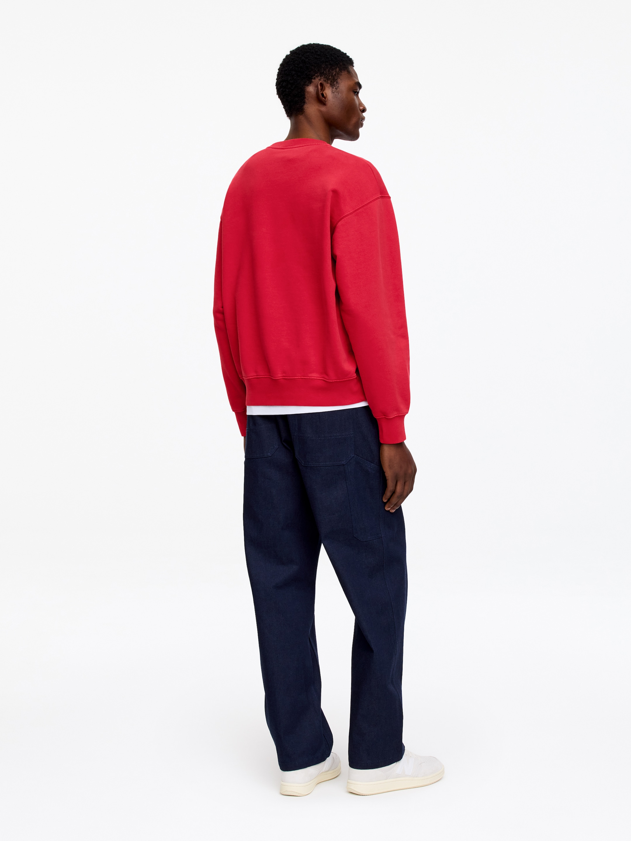 Legeres Sweatshirt - Rot - Relaxed Fit - Herren - StillMedia/Lookbook - 5