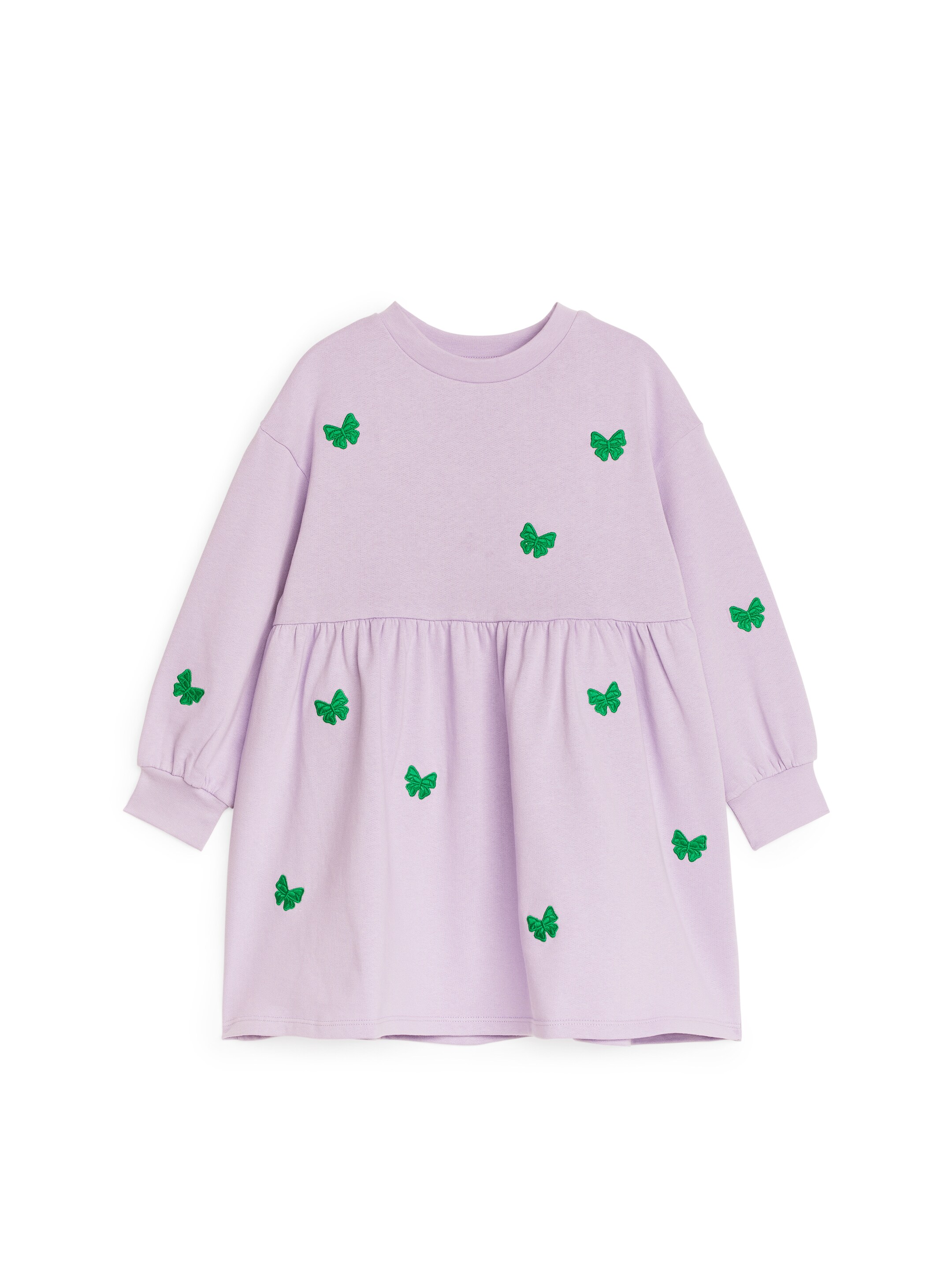 Ingrandisci l'immagine: Embroidered Sweatshirt Dress - Lilac - BAMBINO | H&M CH 1