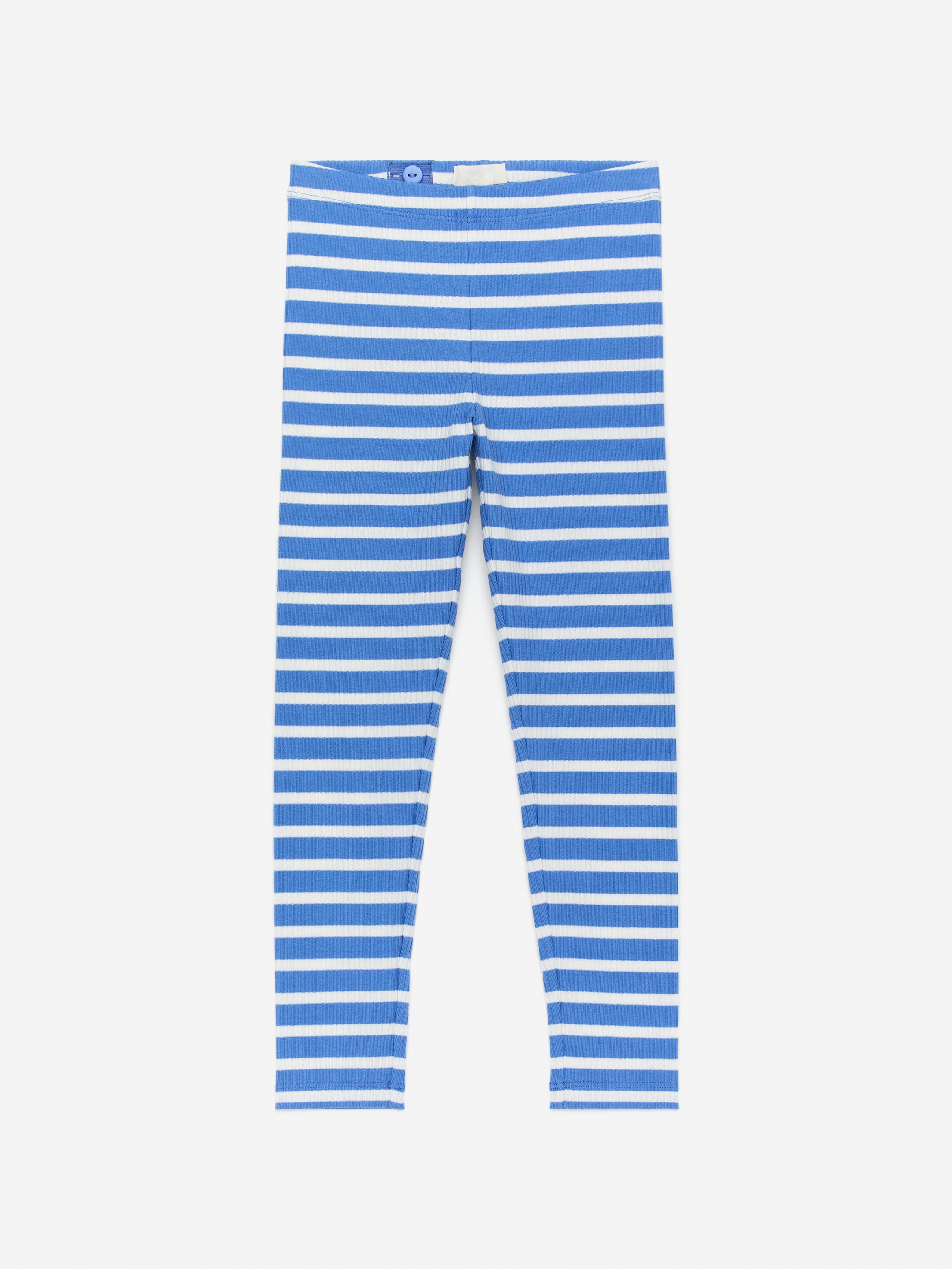 Größeres Bild anzeigen: Gerippte Leggings - Blau/Weiß - Kids | H&M AT 1