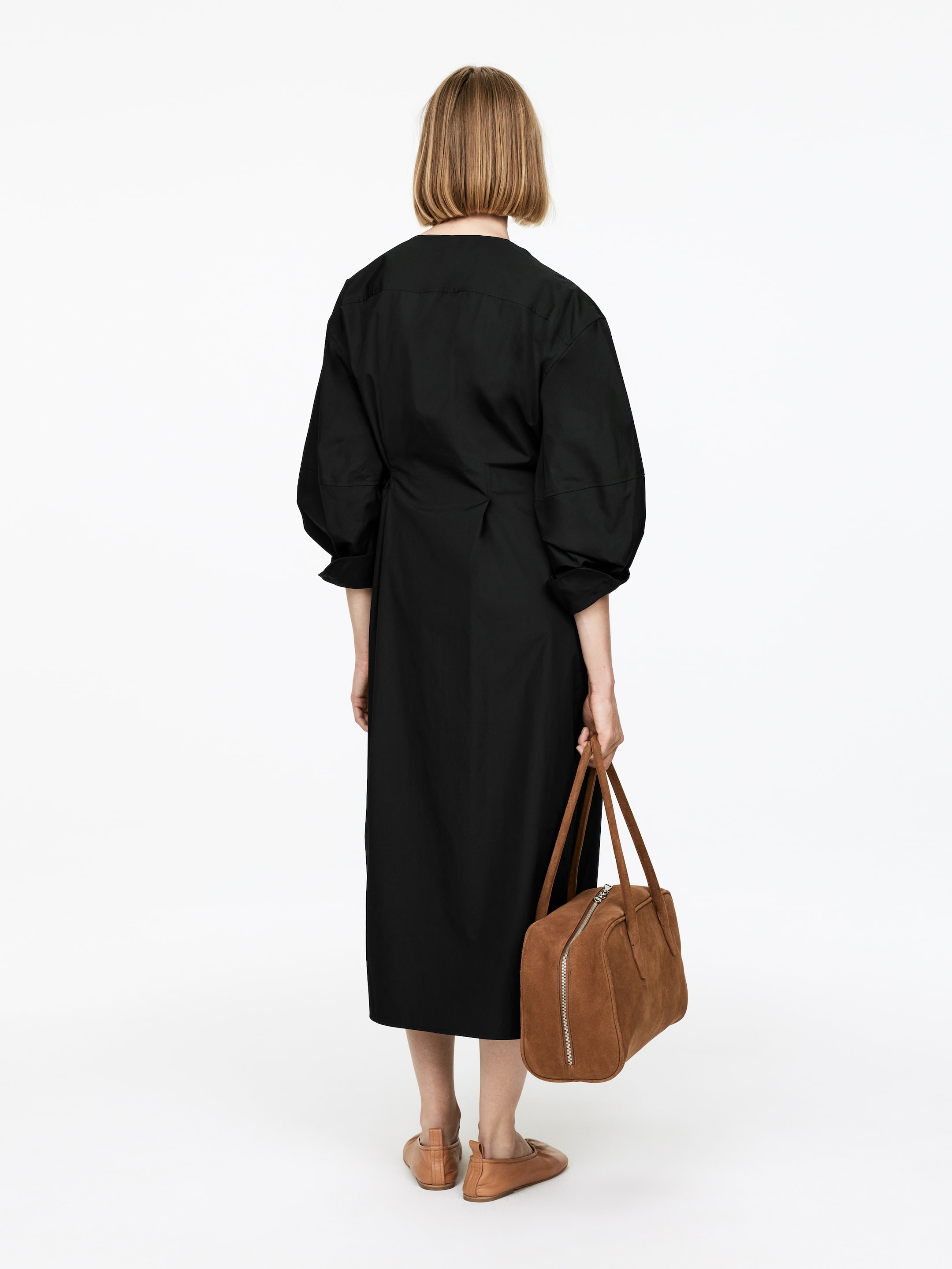 Größeres Bild ansehen: Wickelkleid aus Baumwolle - Schwarz - Ladies | H&M DE 3