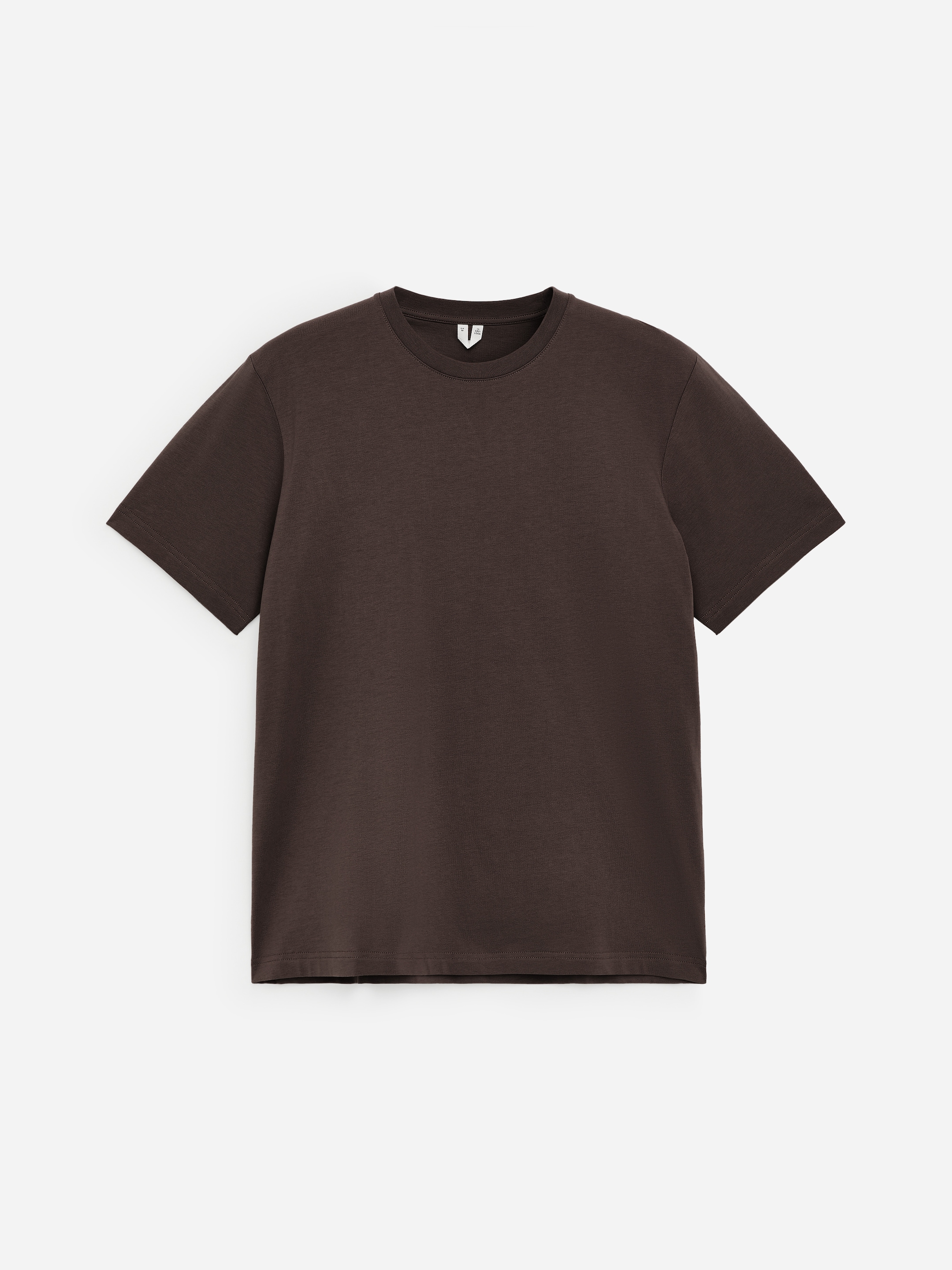 T-shirt con vestibilità regolare da 170 GSM-Brown-21354