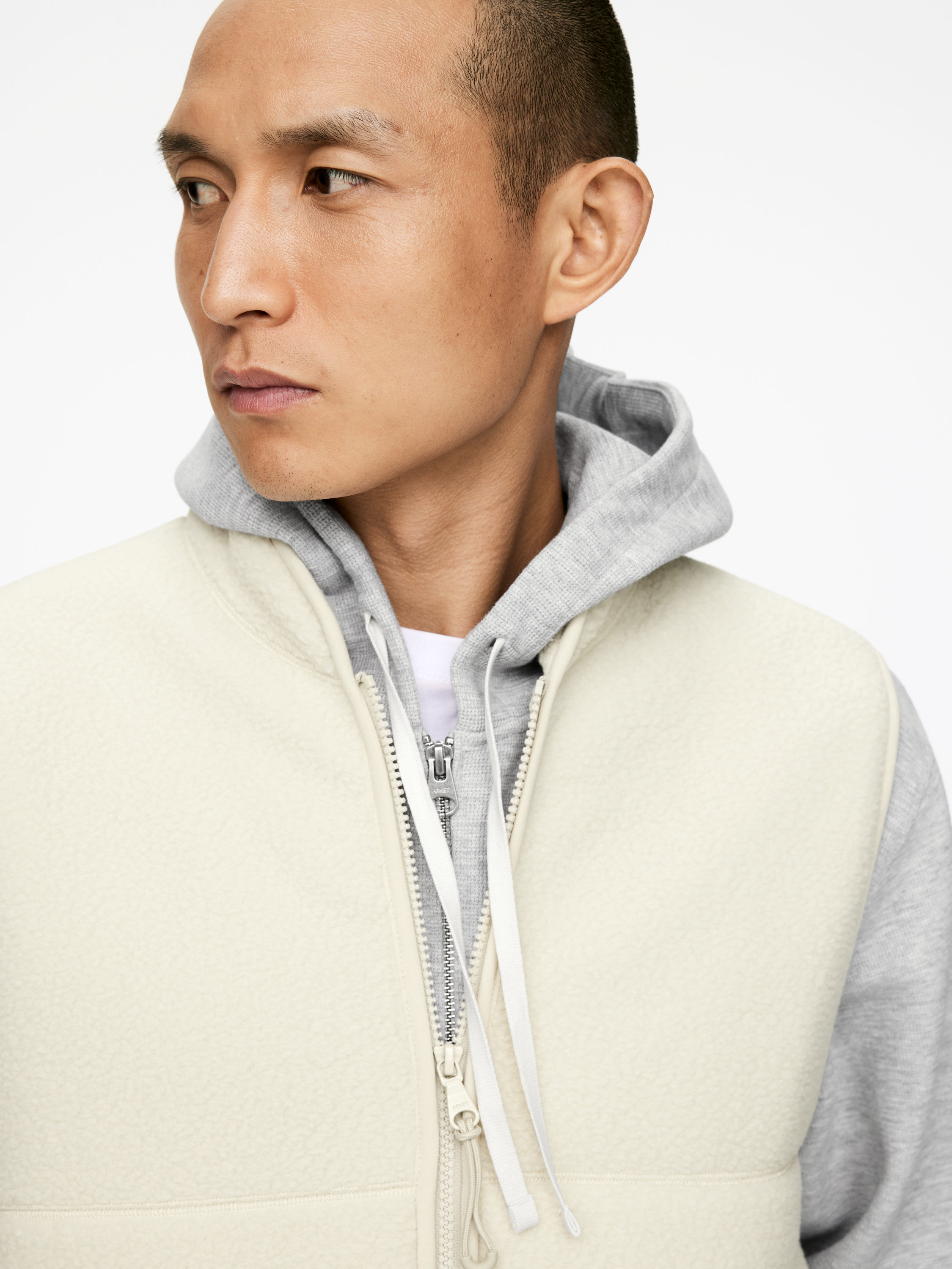Active Fleece Vest - Beige - Regular fit - Men - StillMedia/Lookbook - 10