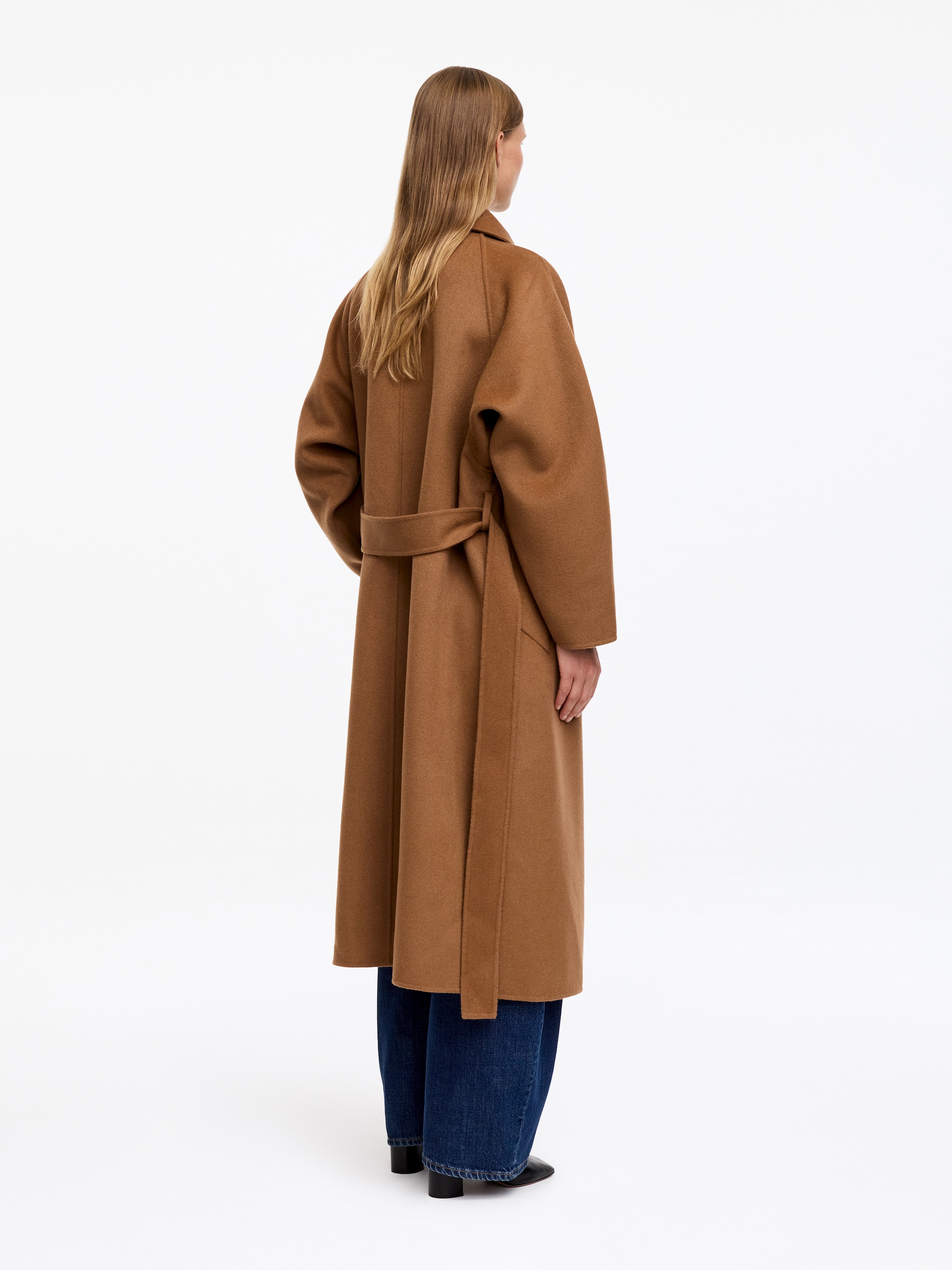 Doubleface-Mantel aus Wollmischung - Kamel - Relaxed Fit - women - StillMedia/Lookbook - 5