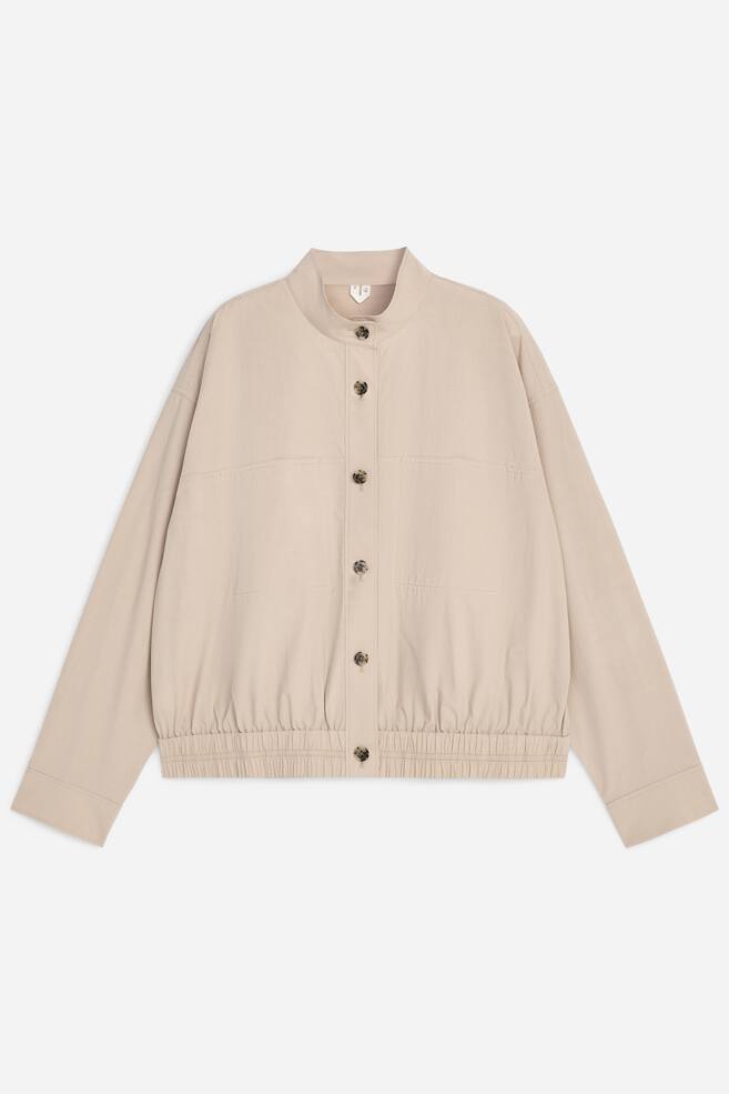 Overshirt aus Pima-Baumwolle - Beige - 1