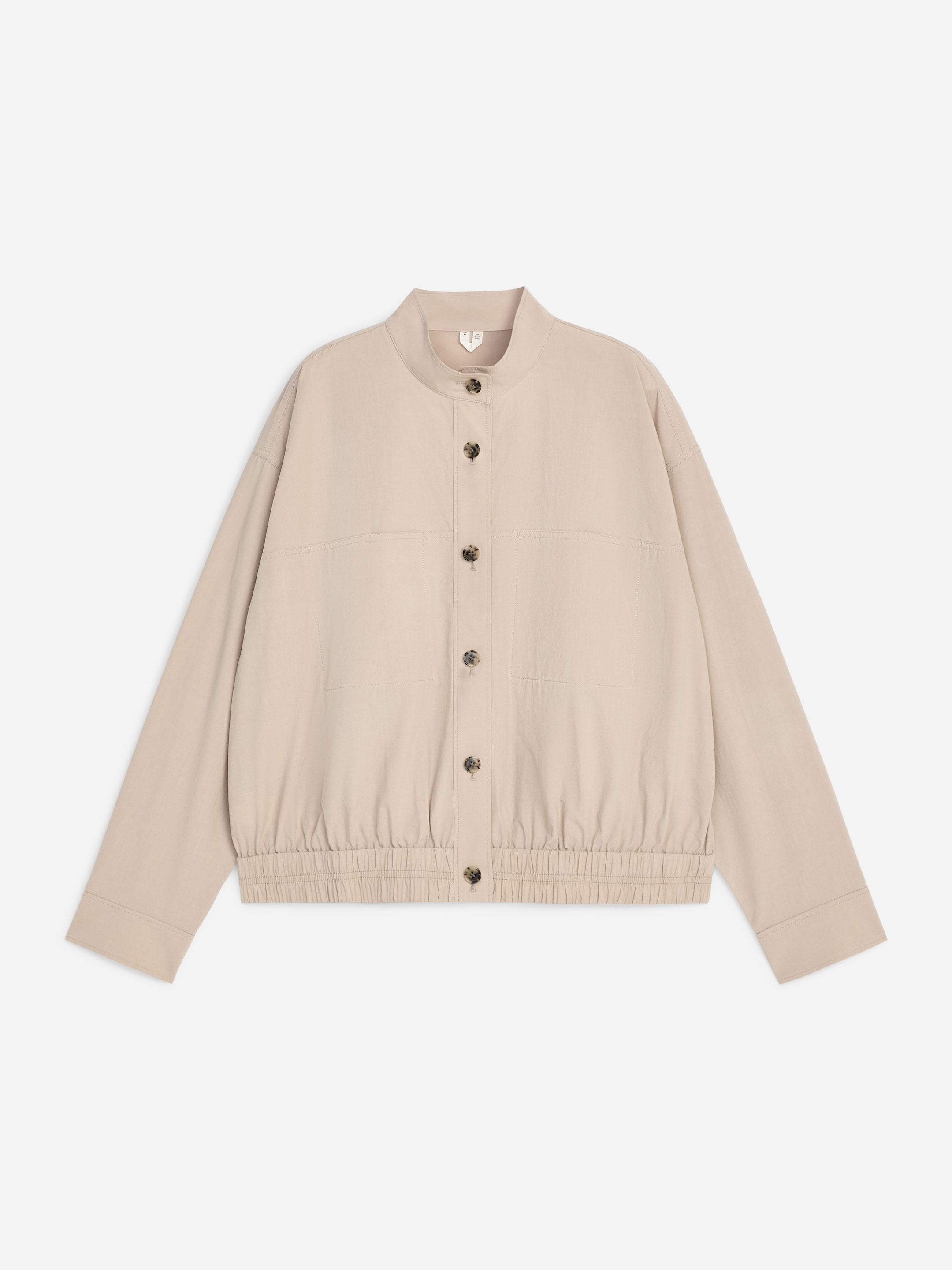 Pima Cotton Overshirt - Beige - Regular fit - Women - StillMedia/DescriptiveStillLife - 1