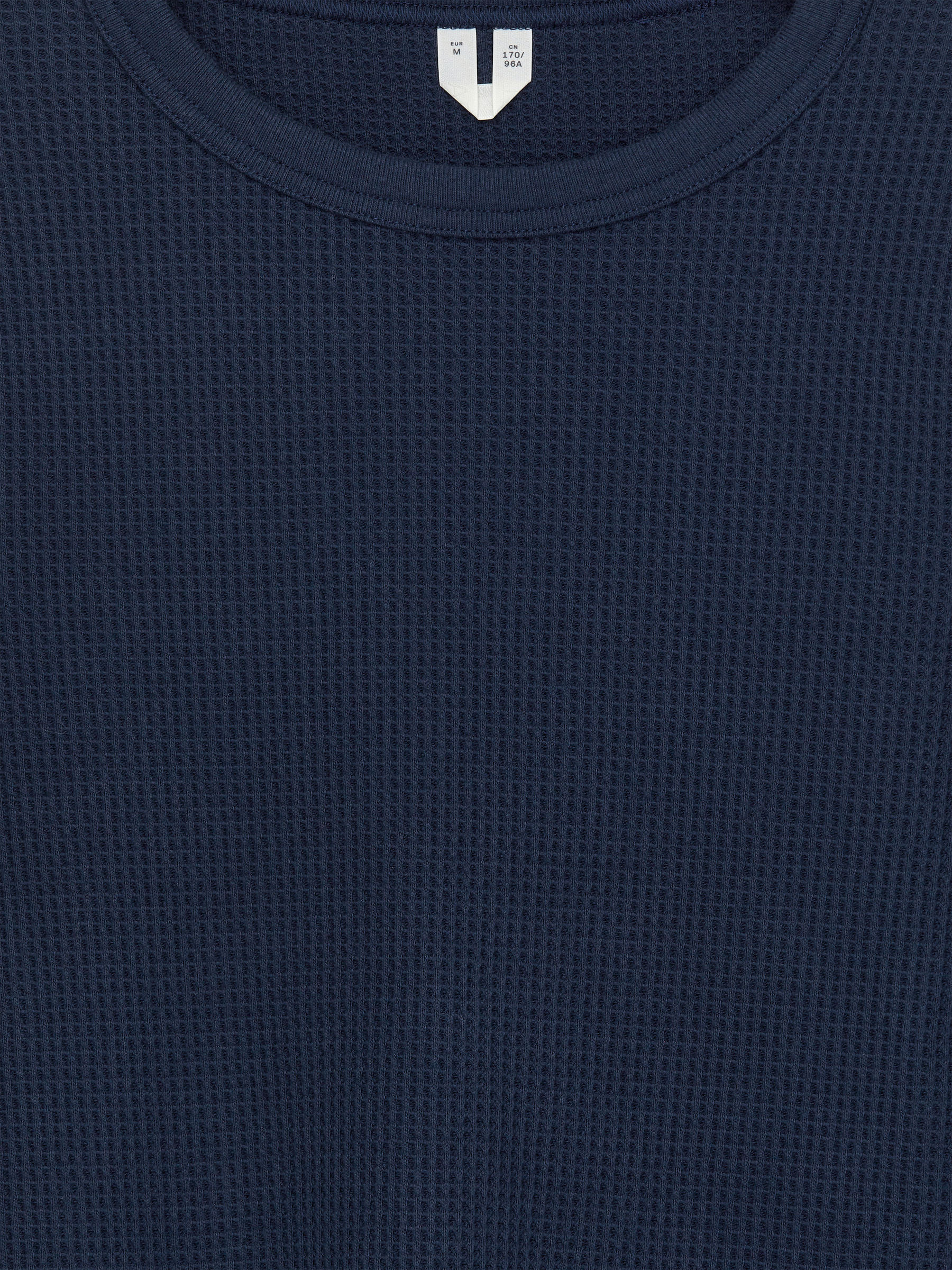 Waffle Jersey Top - Dark Blue - Slim fit - Women - StillMedia/DescriptiveDetail - 2