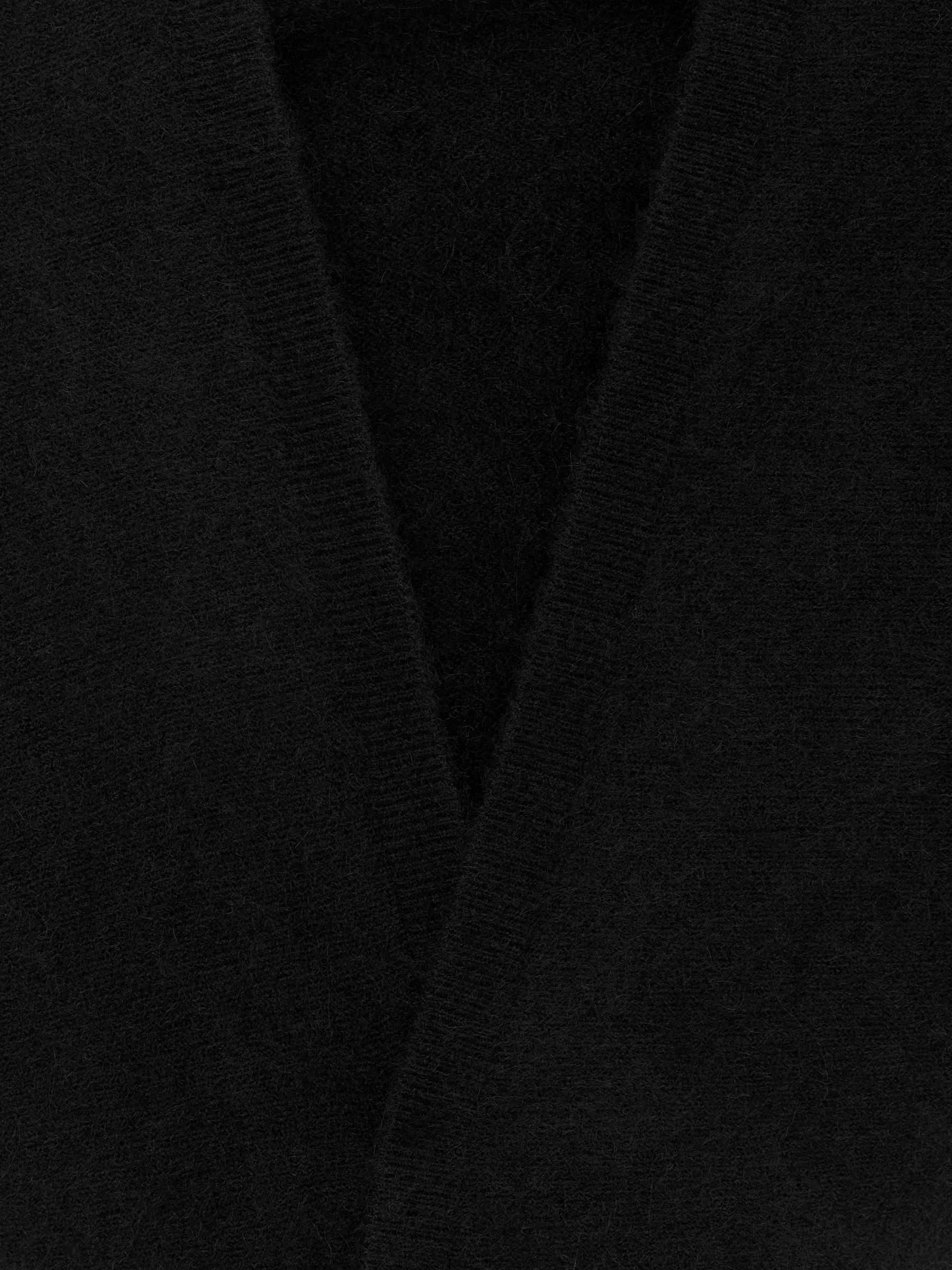 Alpaca-Wool Blend Scarf - Black - Women - StillMedia/DescriptiveDetail - 2