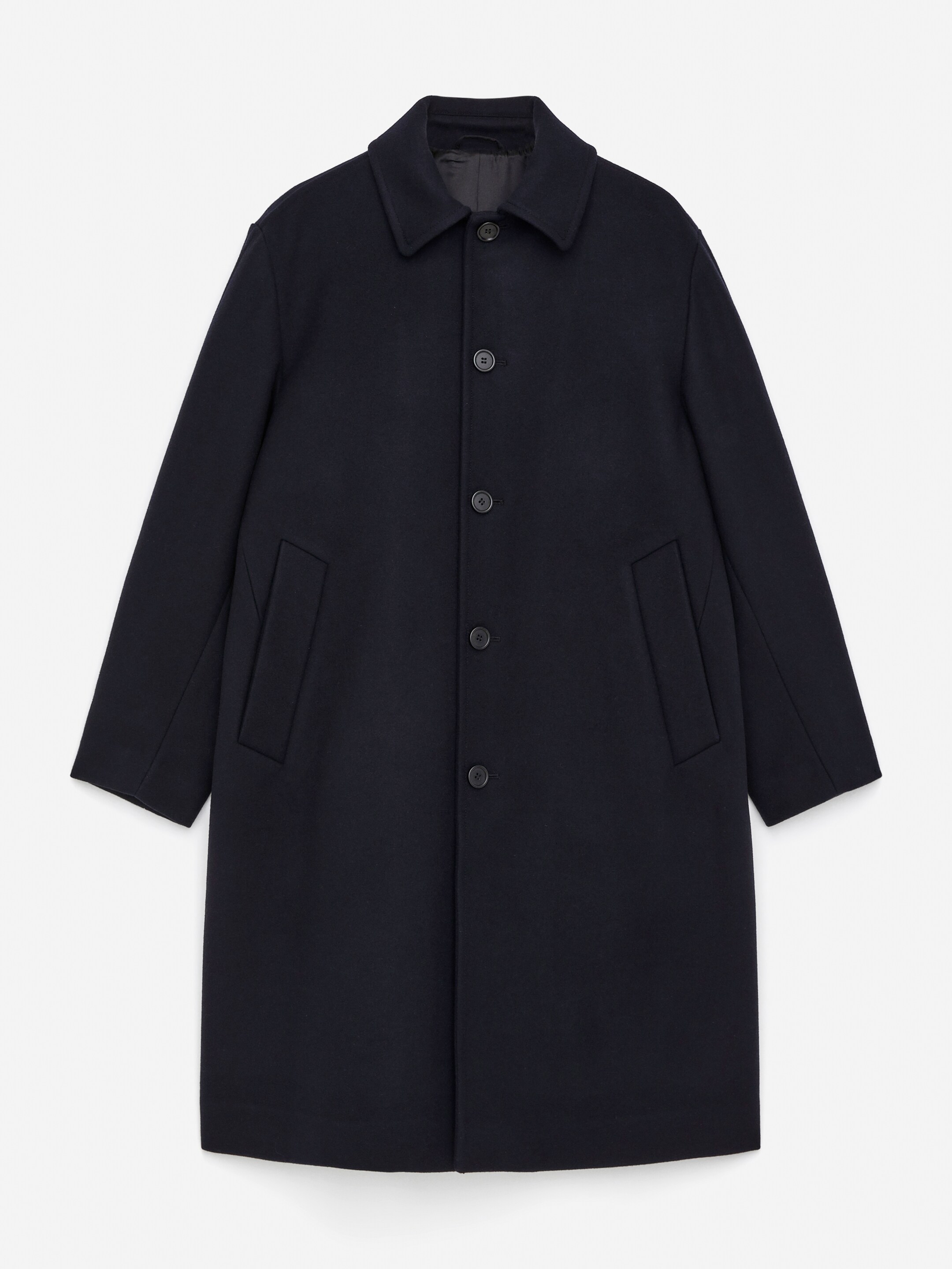 Ver imagen más grande: Abrigo en mezcla de lana de doble faz - Azul oscuro - HOMBRE | H&M ES 6