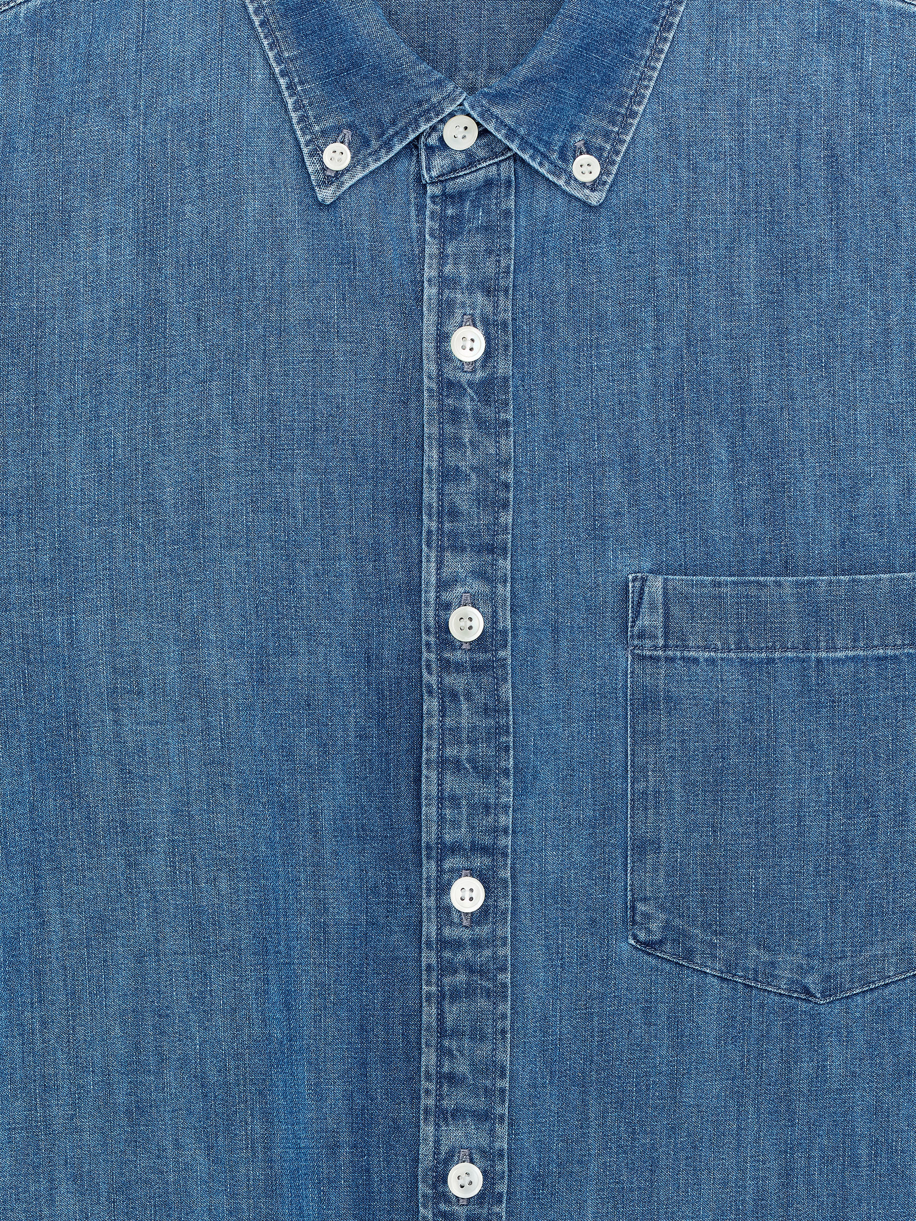 Denim Shirt - Washed Blue - Regular fit - Men - StillMedia/DescriptiveDetail - 27