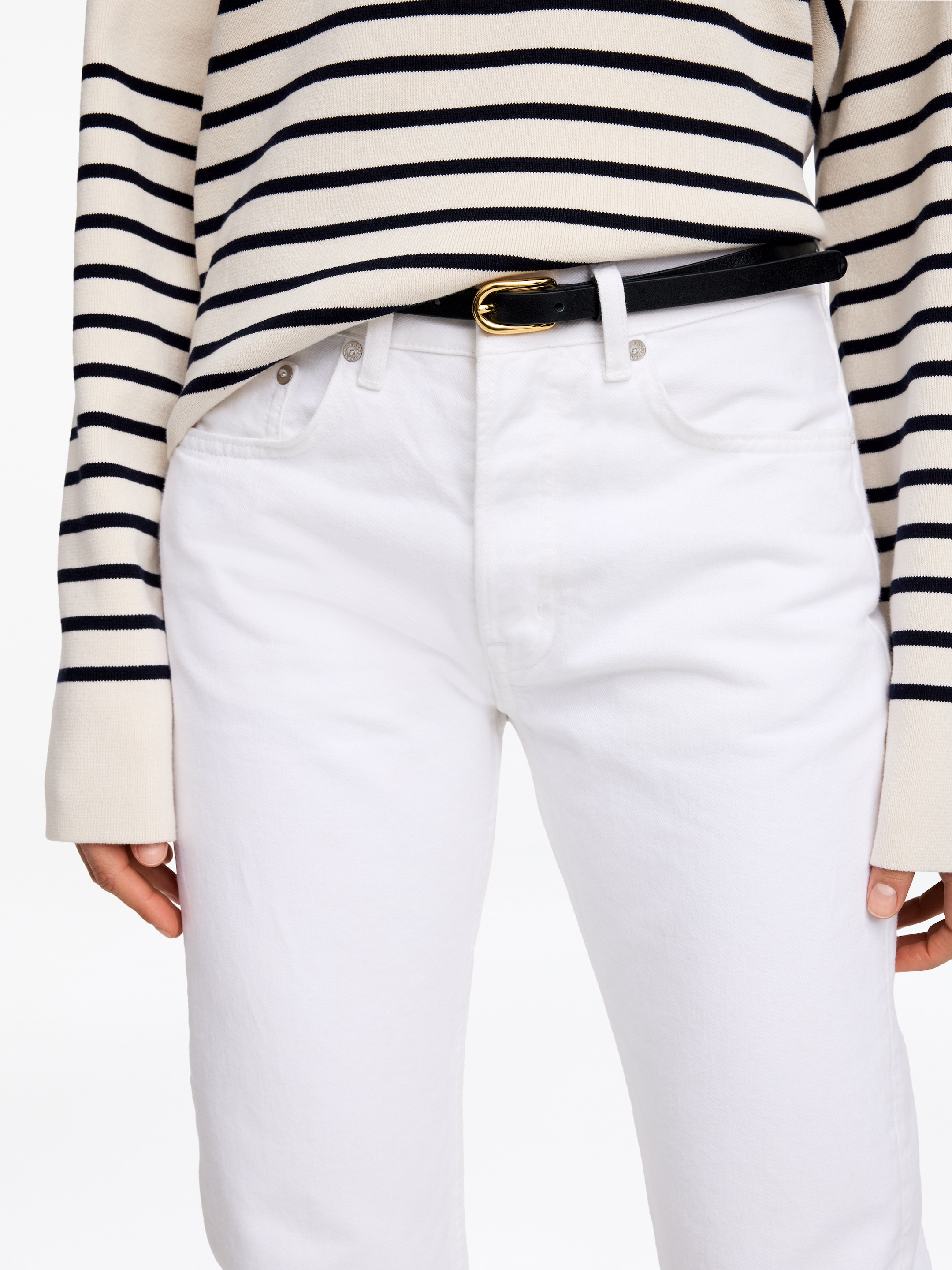 Schmaler Ledergürtel - Schwarz - Women - StillMedia/Lookbook - 4