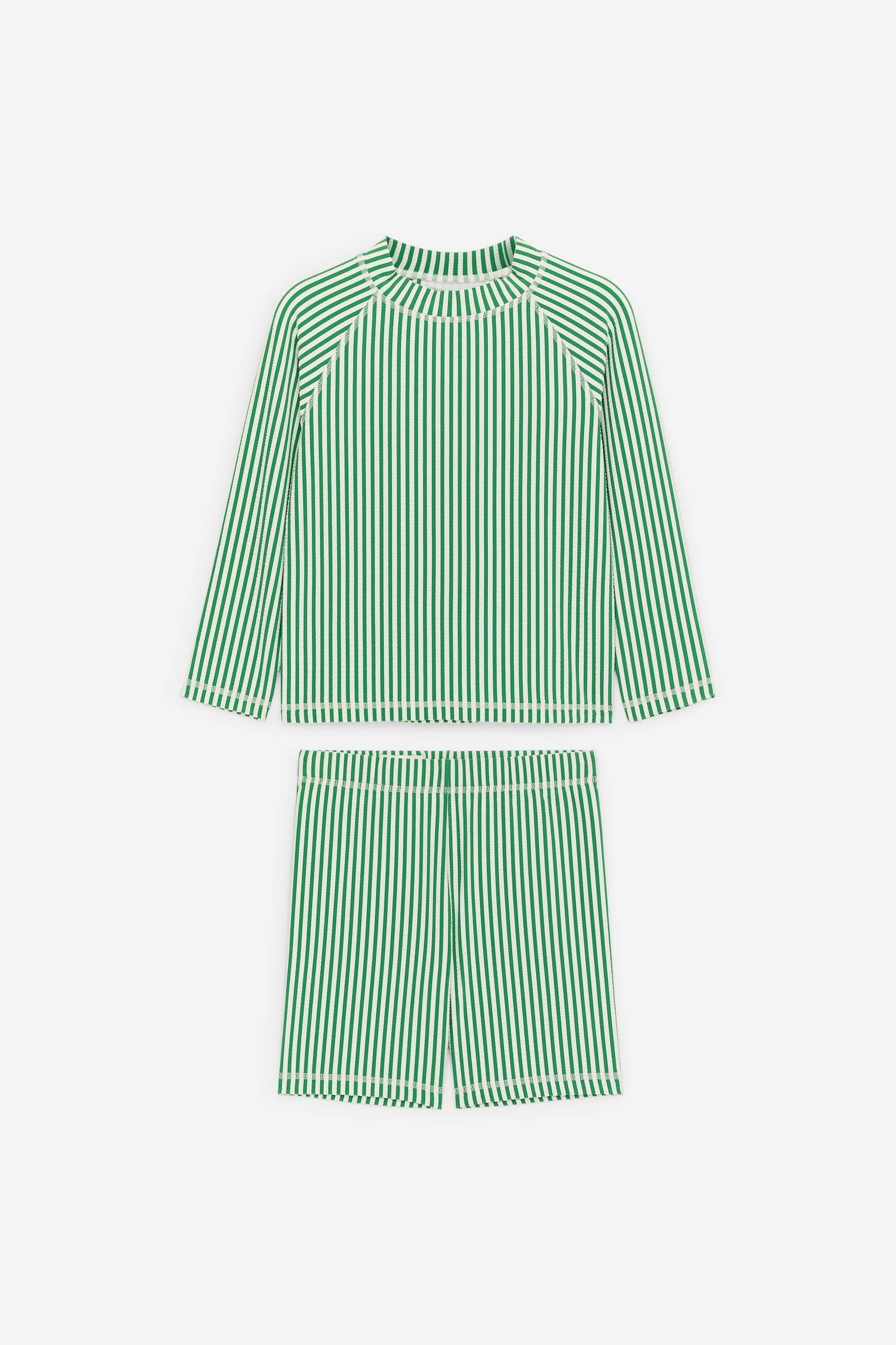 Бански Комплект Сиърсъкър UPF50+ - Green/White - 1