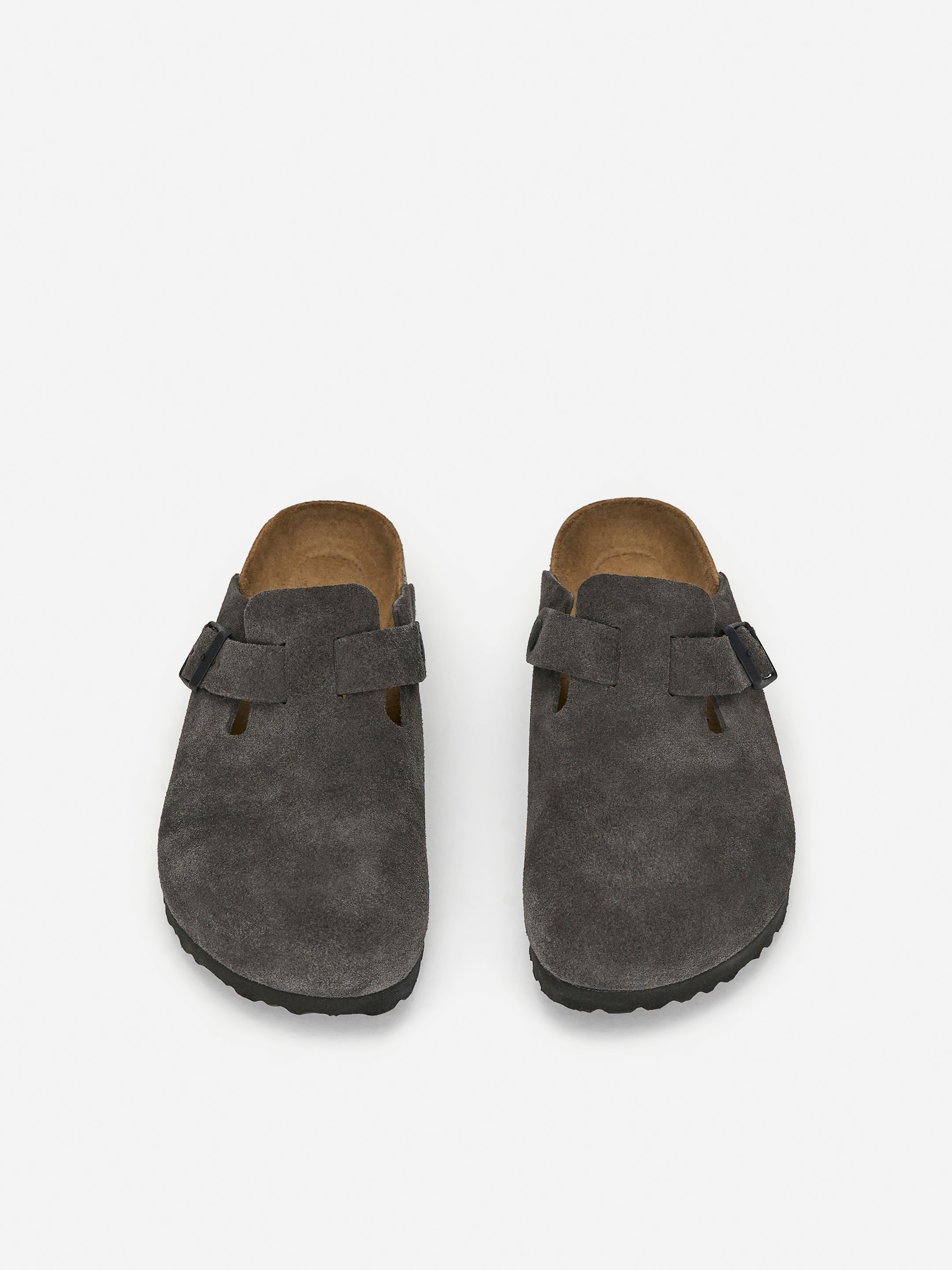 Birkenstock Boston sandaler i mocka - Grå - Men - StillMedia/DescriptiveStillLife - 3