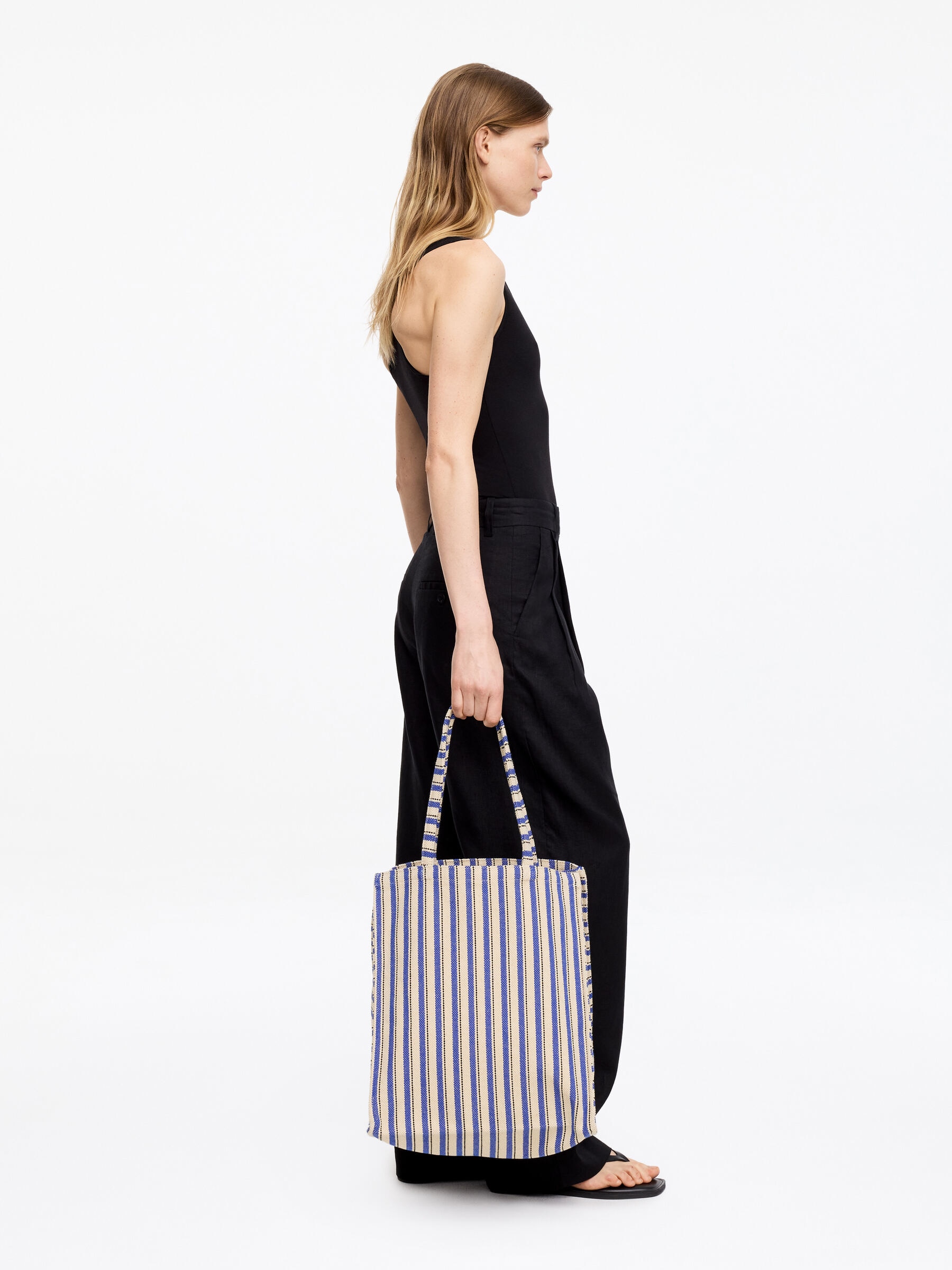 Tragetasche aus Canvas - Blau/Cremeweiß - Homeware - StillMedia/Lookbook - 5