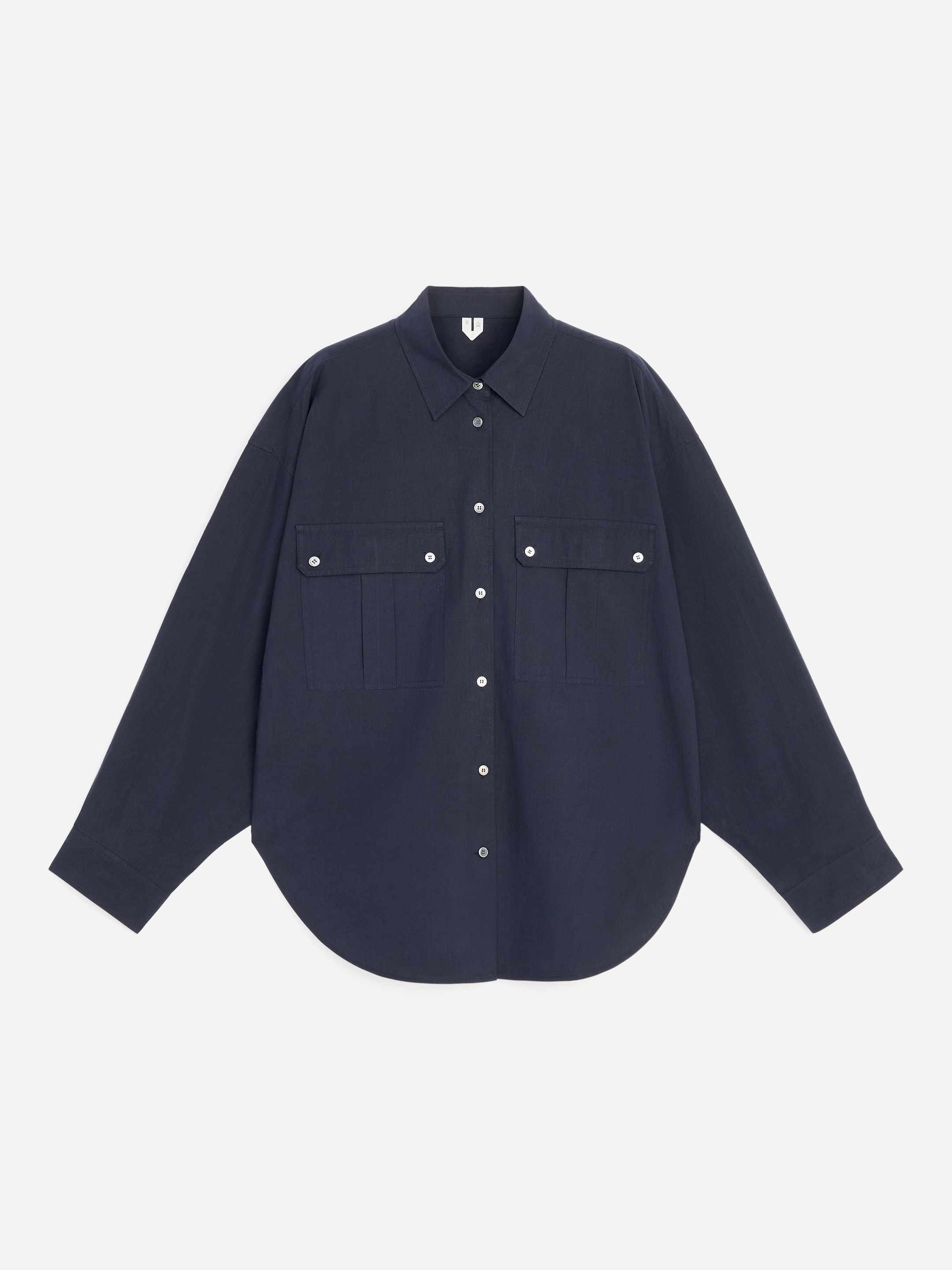Utility Cotton Shirt-#0A041F-19513