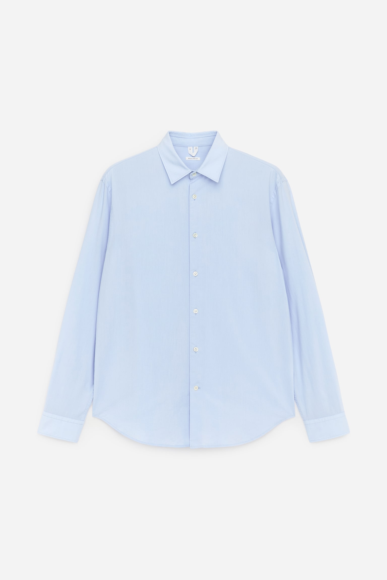 Poplinskjorta i lyocell och bomull - Ljusblå/Mörkblå - 2