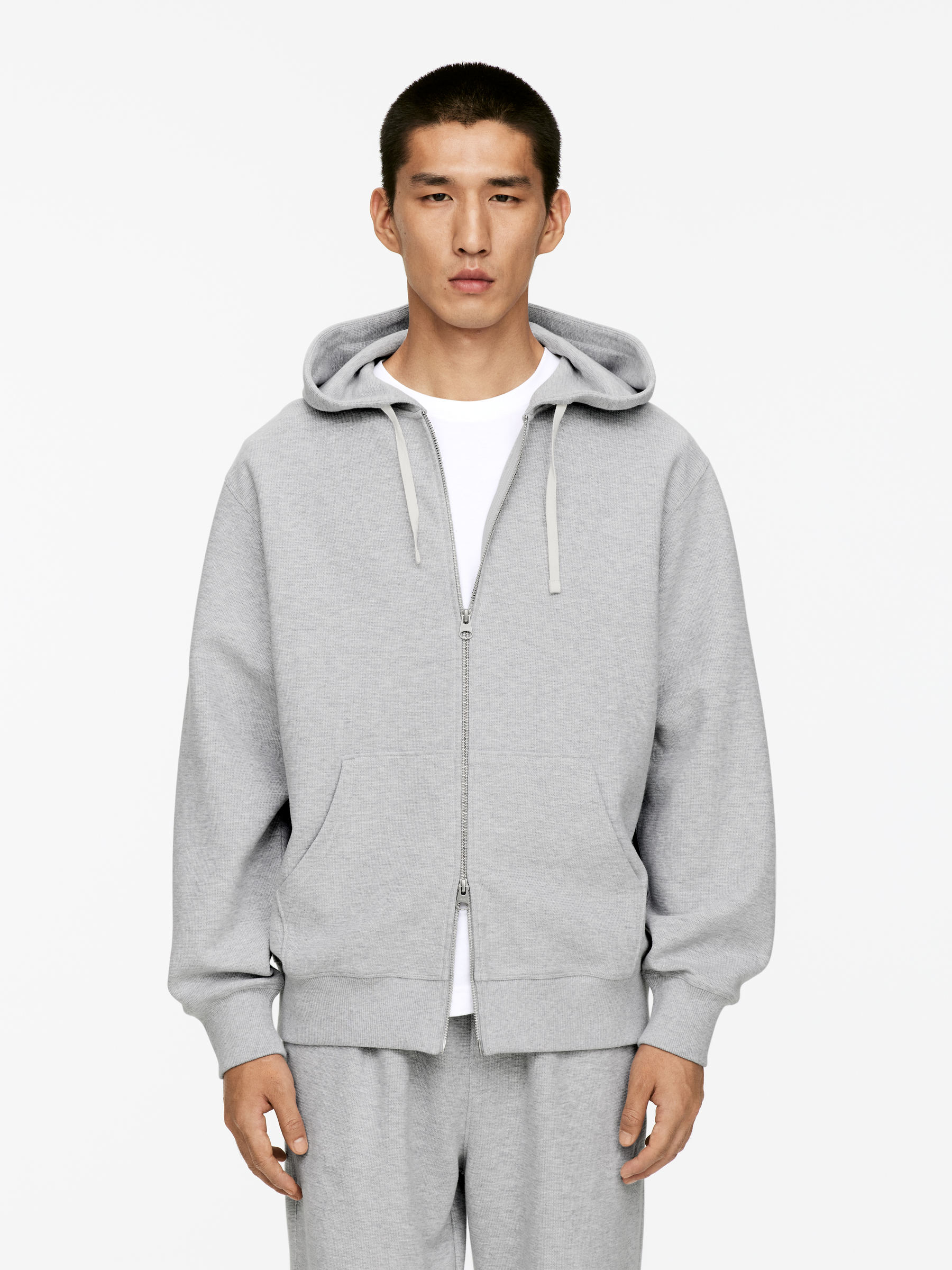 Zip Hoodie-#AAAAAA-16509