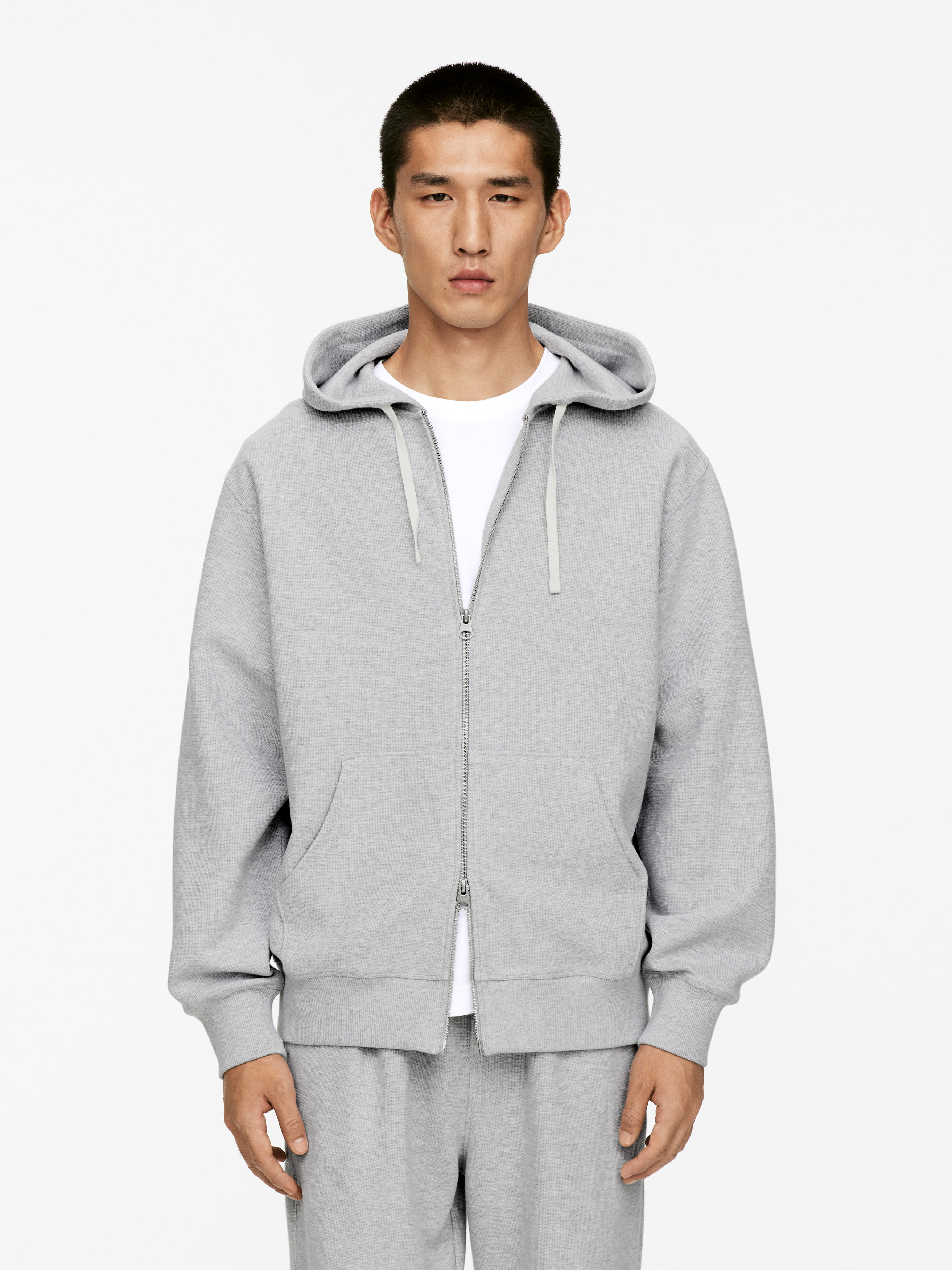 Zip Hoodie-#AAAAAA-16509