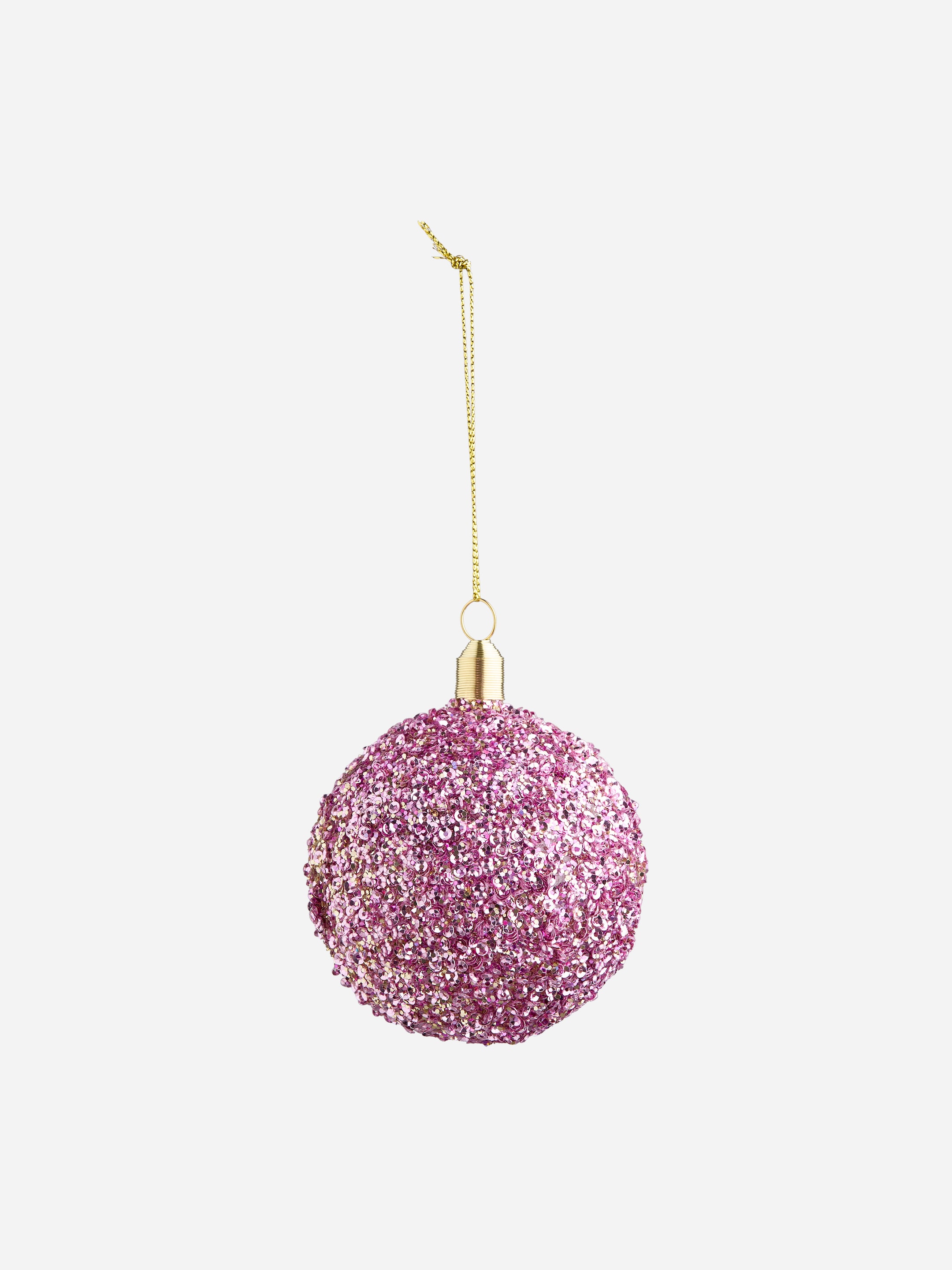 Adorno de cristal con lentejuelas-Pink-20497