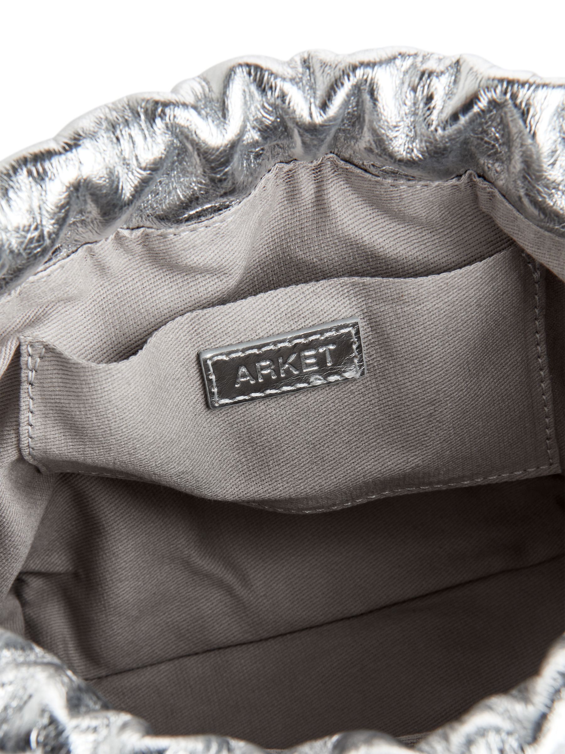 Leather Crossbody Pouch - Silver - Women - StillMedia/DescriptiveDetail - 3