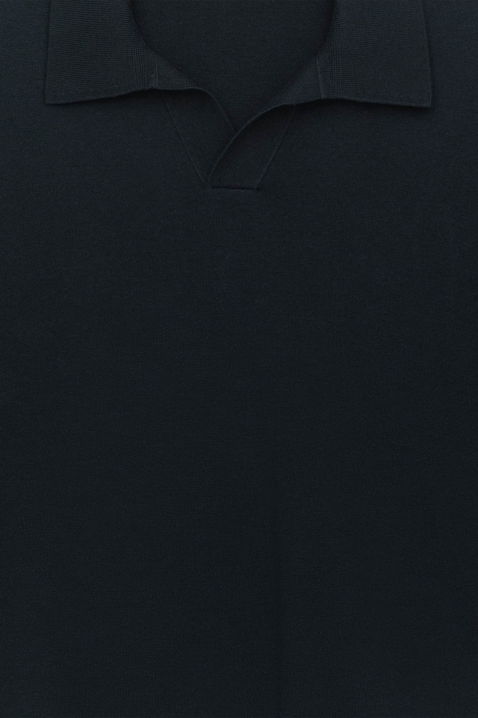 Finstickad polo shirt - Mörkblå/Brun/Khakigrön - 5