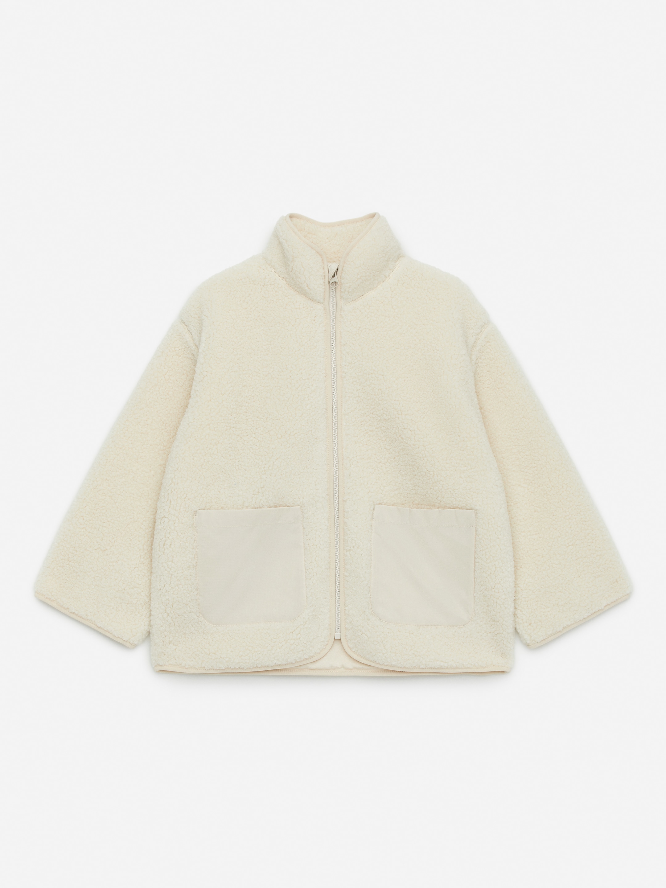 Pile Jacket - Off White - Regular fit - Children - StillMedia/DescriptiveStillLife - 1
