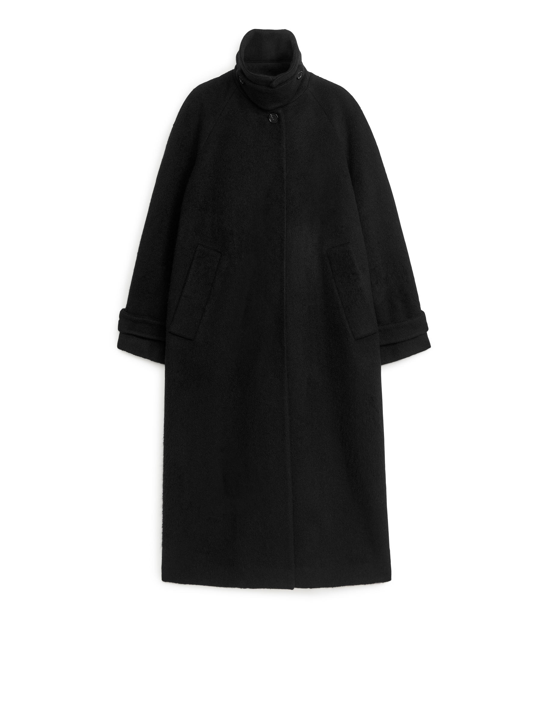 Oversized Wool Coat - Black - Oversized - Women - StillMedia/DescriptiveStillLife - 3