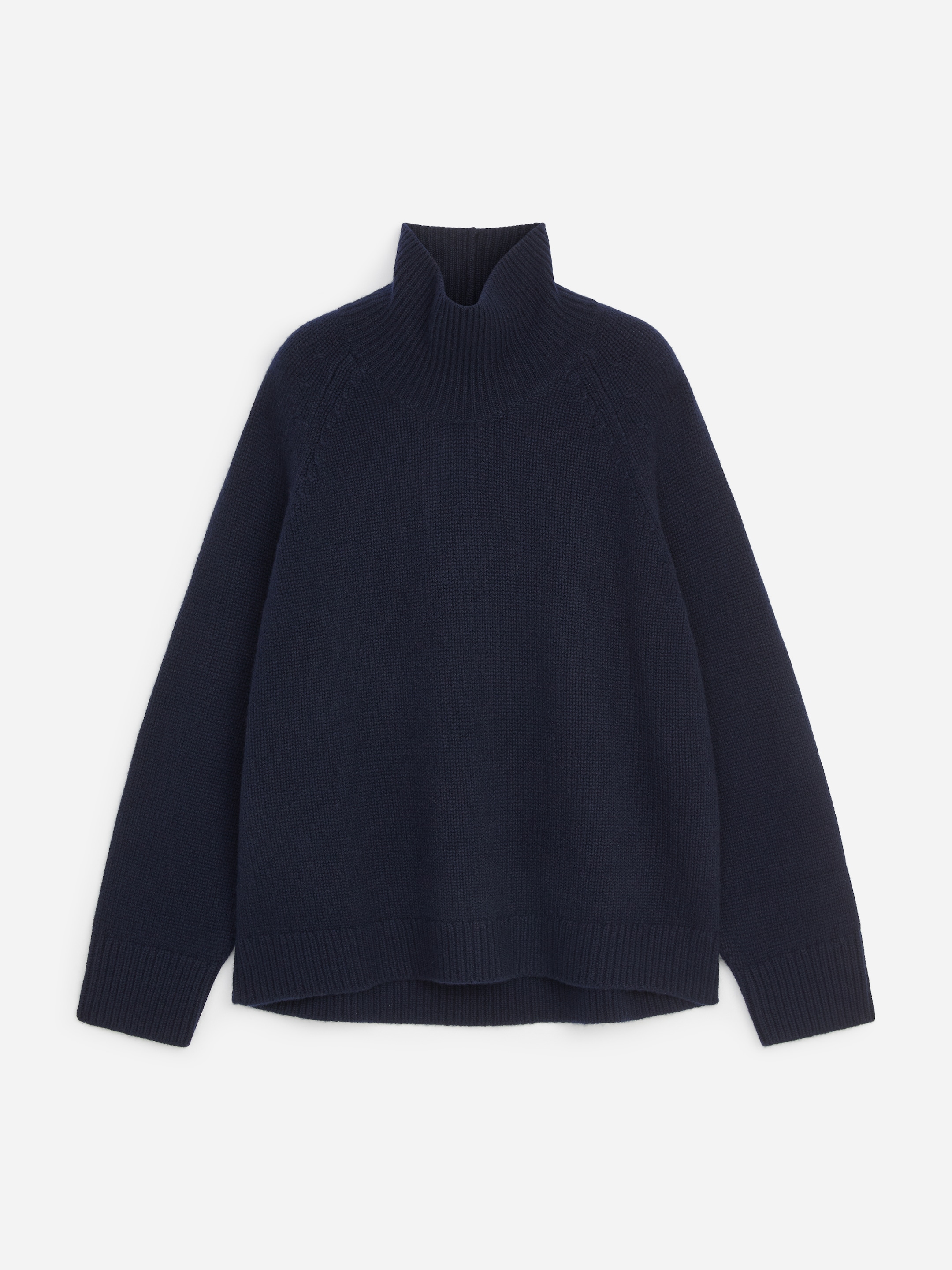Chunky Pure Cashmere Jumper-#0A041F-21426