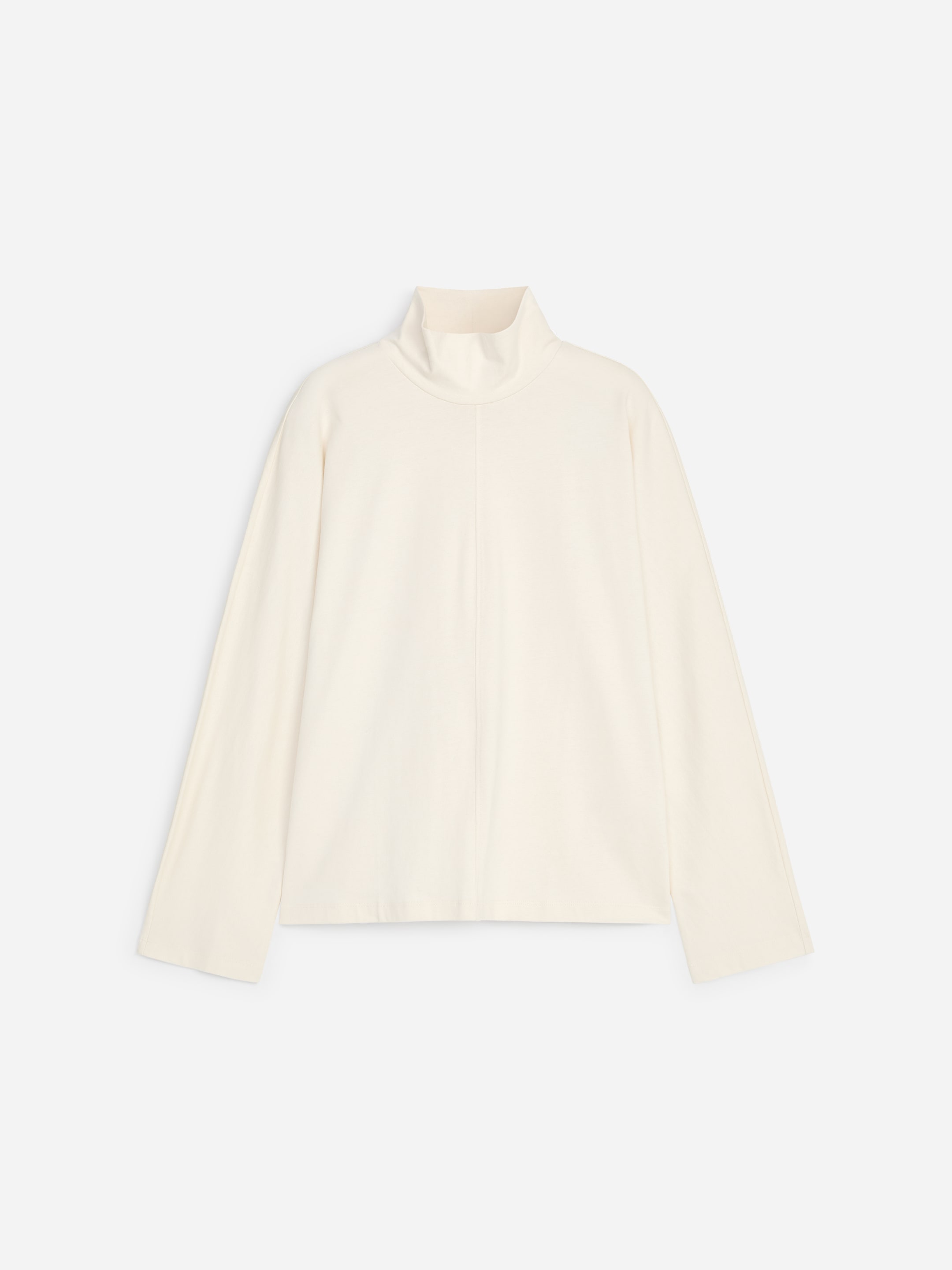 Maglia dolcevita con maniche a pipistrello - Bianco sporco - Loose fit - women - StillMedia/DescriptiveStillLife - 1