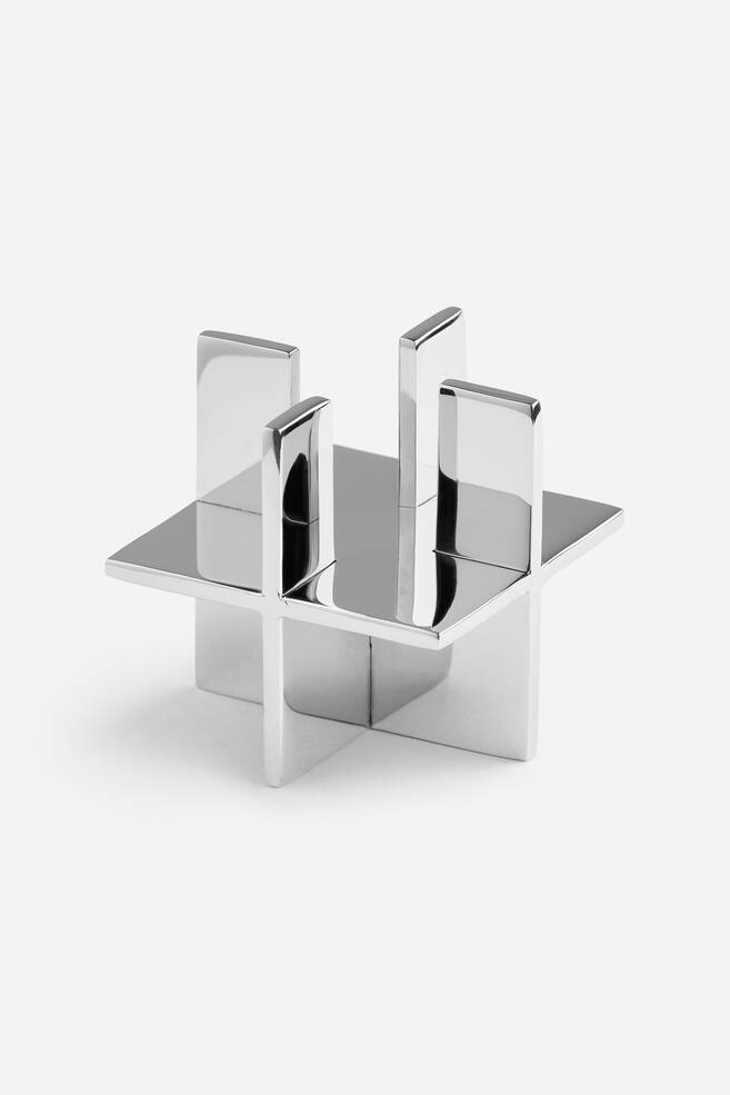 Stainless Steel Candle Holder - Silver - 1