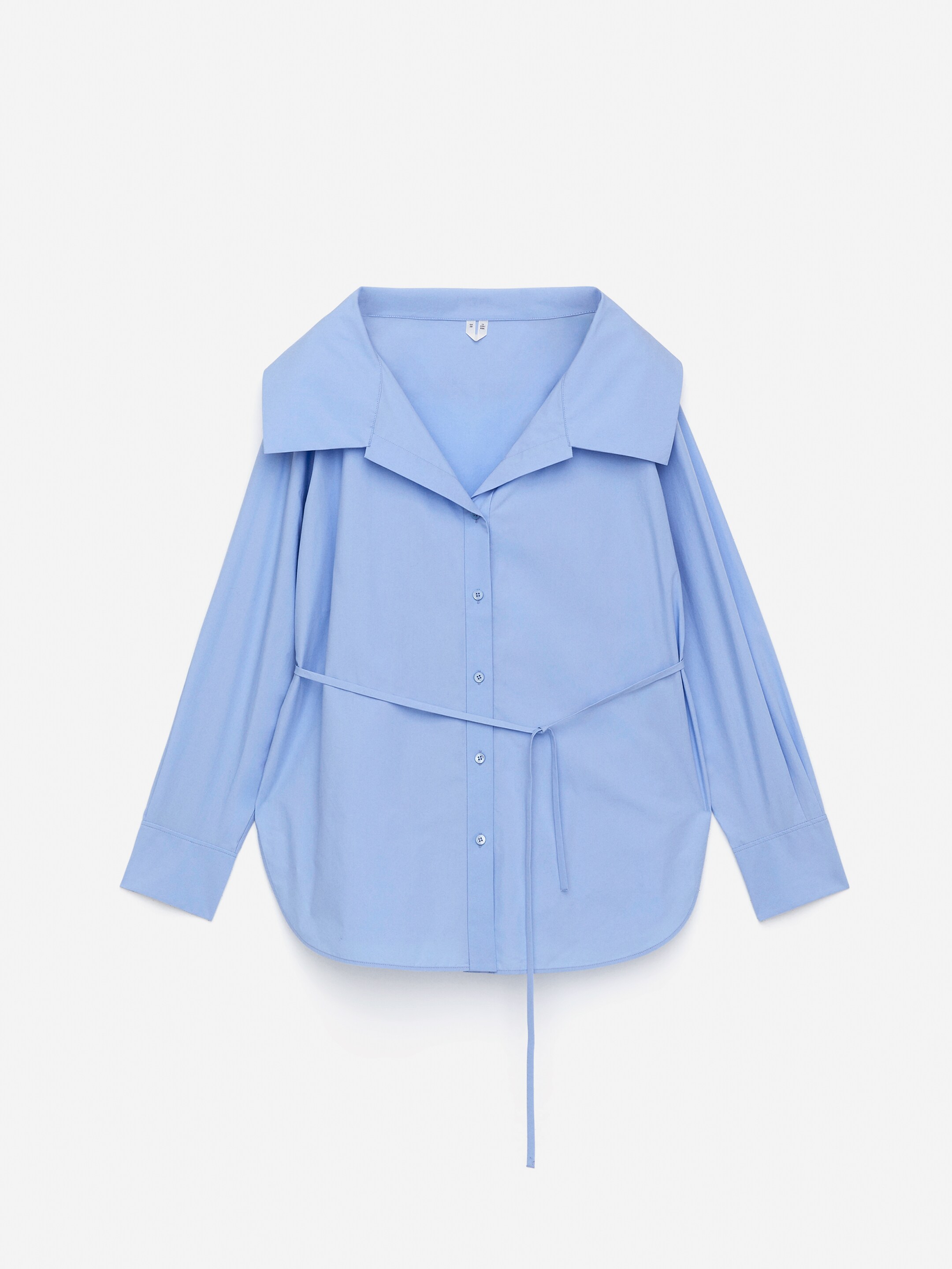 View larger image: Wide-Collar Blouse - Light Blue - Ladies | H&M GB 5